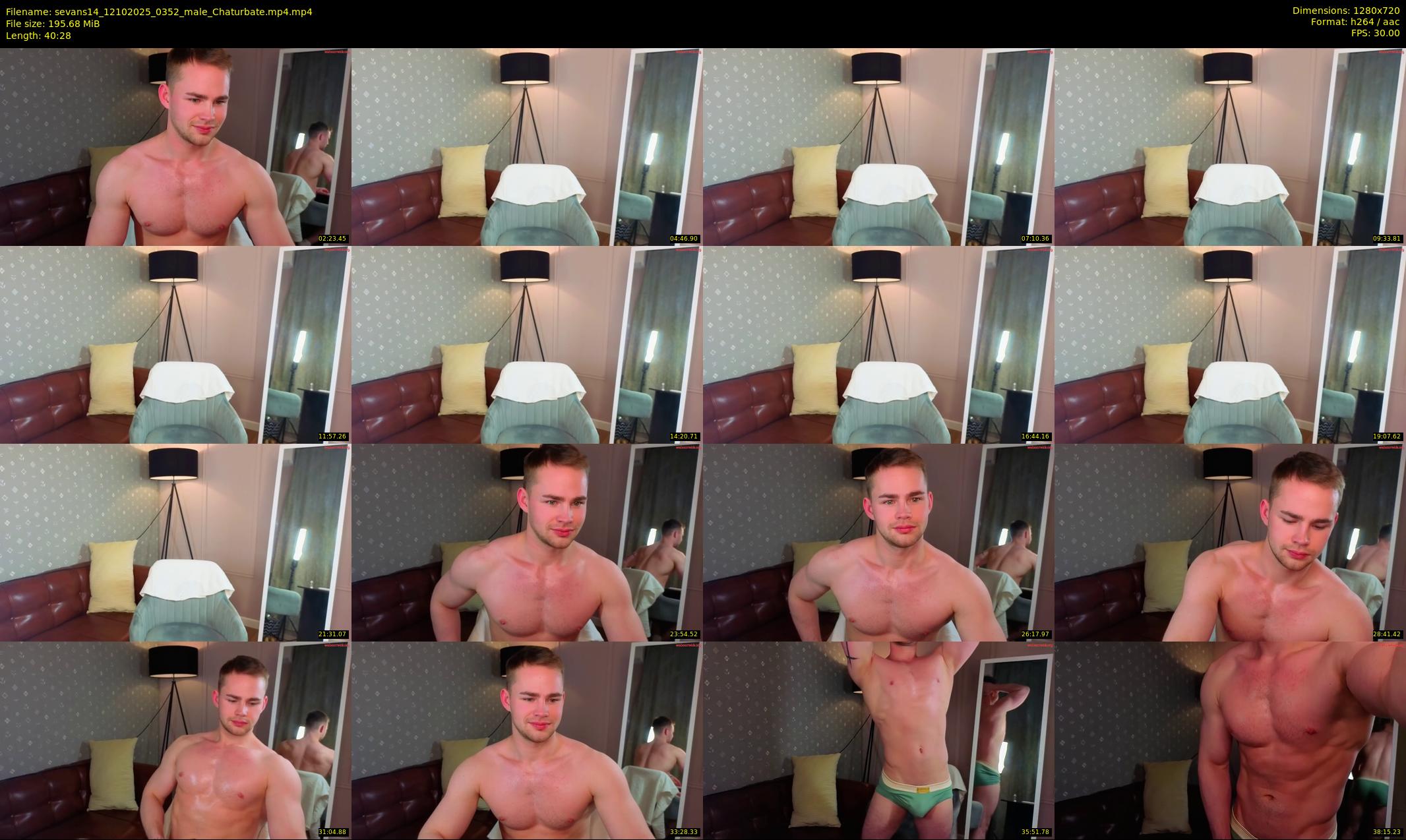 sevans14 — 41 minute Chaturbate male cam show recording, 720p, Oct 12, 2025