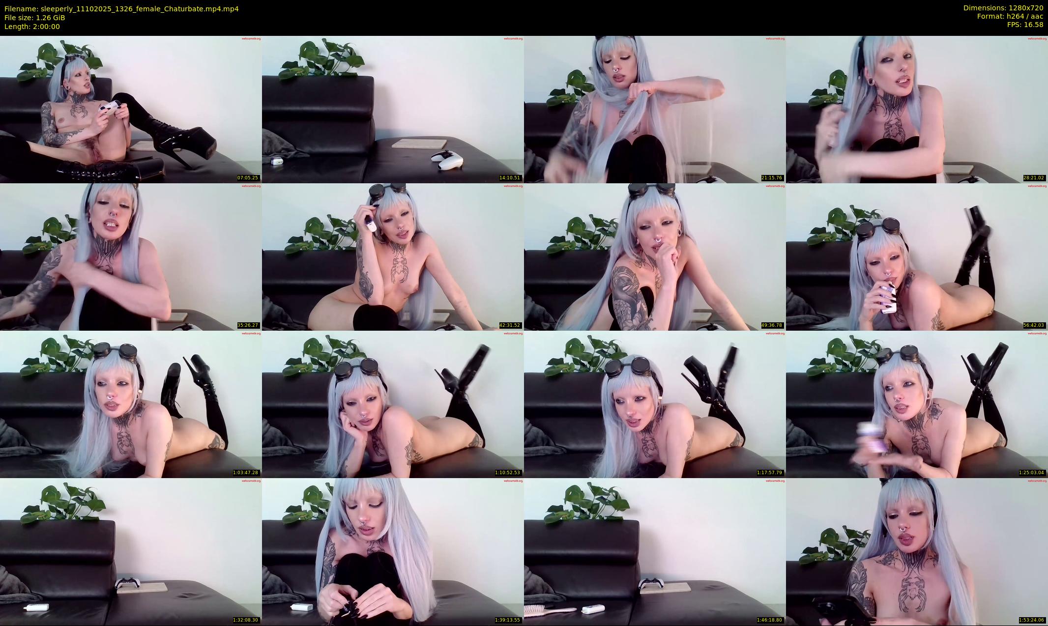 sleeperly — 120 minute Chaturbate female cam show recording, 720p, Oct 11, 2025