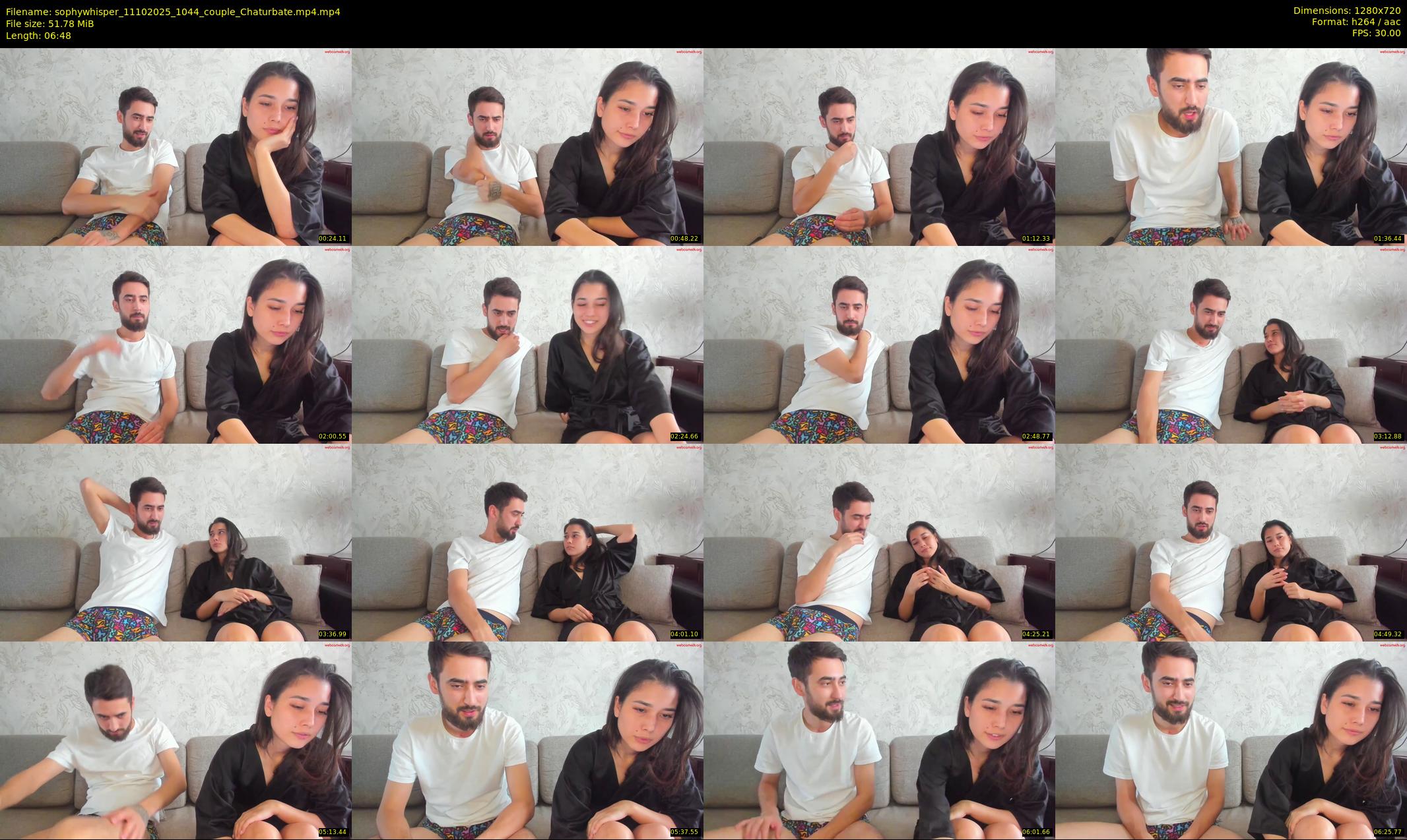 sophywhisper — 7 minute Chaturbate couple cam show recording, 720p, Oct 11, 2025