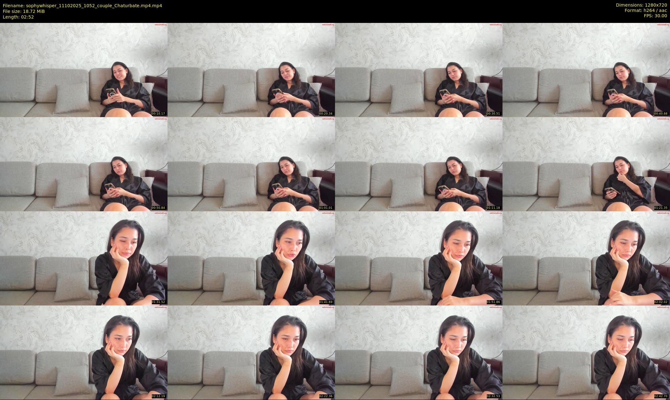 sophywhisper — 3 minute Chaturbate couple cam show recording, 720p, Oct 11, 2025