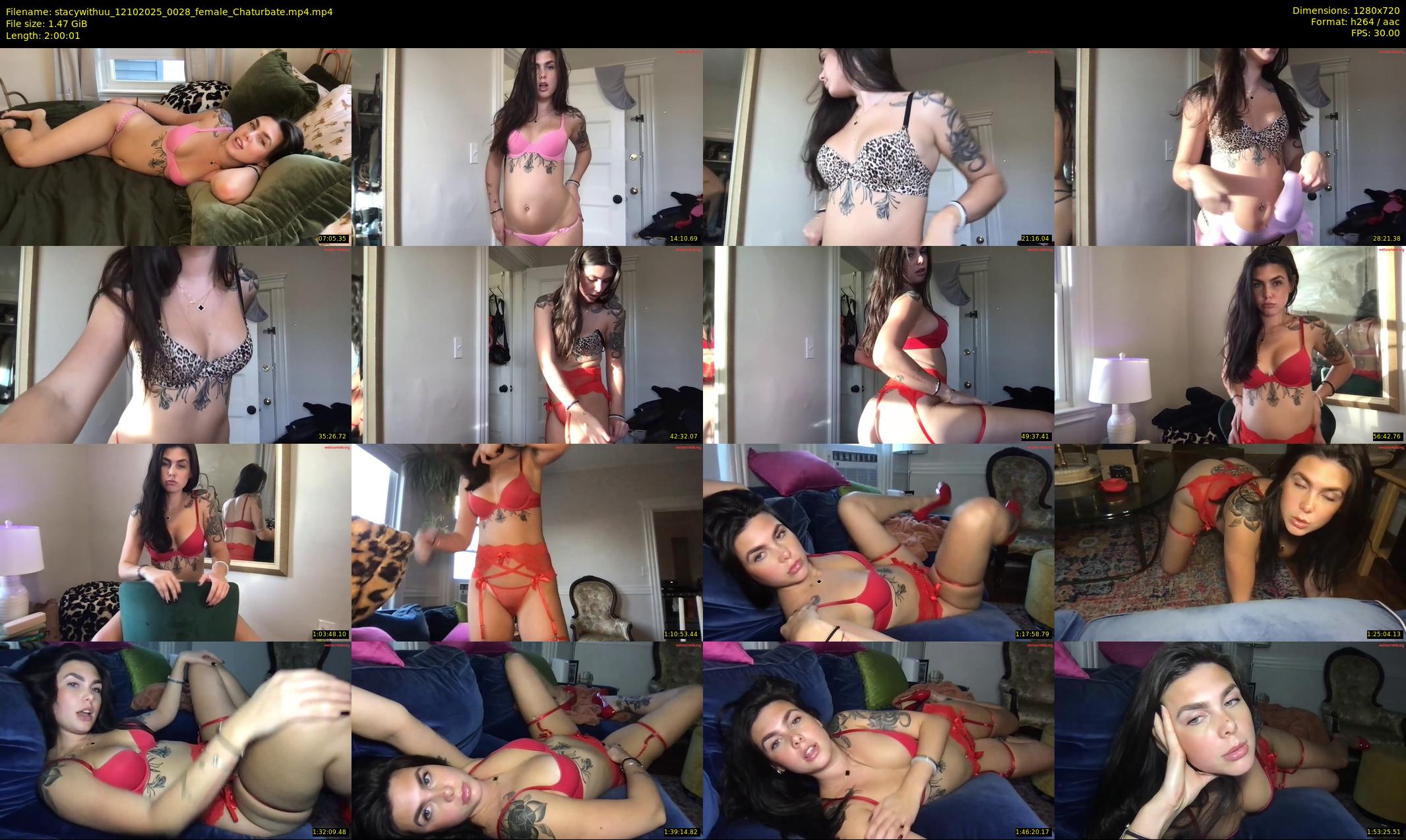 stacywithuu — 121 minute Chaturbate female cam show recording, 720p, Oct 12, 2025