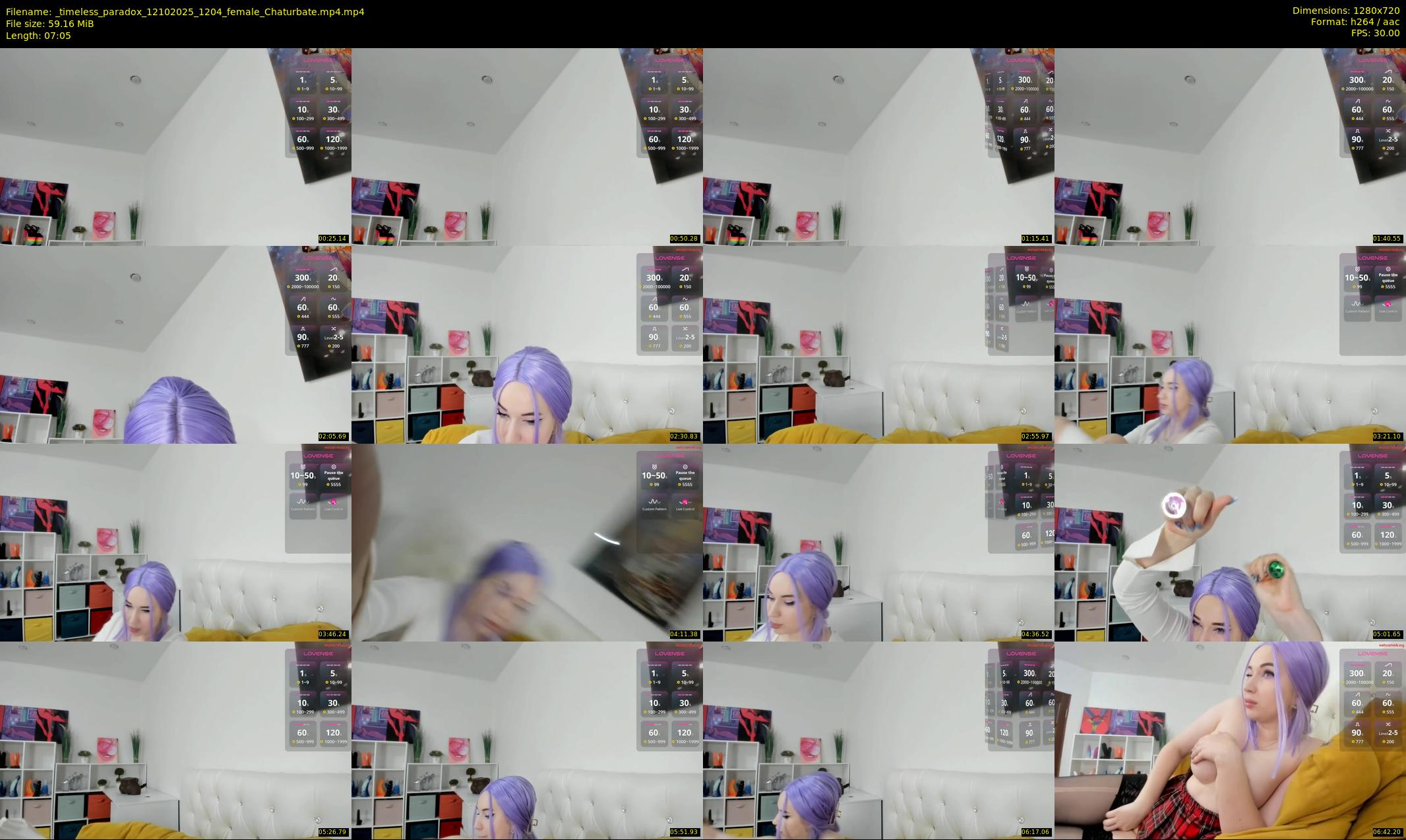 _timeless_paradox — 8 minute Chaturbate female cam show recording, 720p, Oct 12, 2025