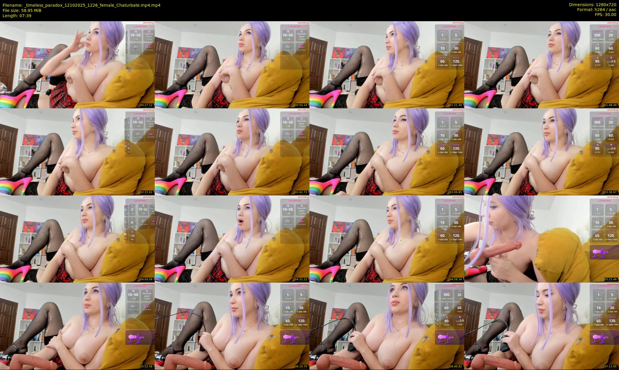 _timeless_paradox — 8 minute Chaturbate female cam show recording, 720p, Oct 12, 2025