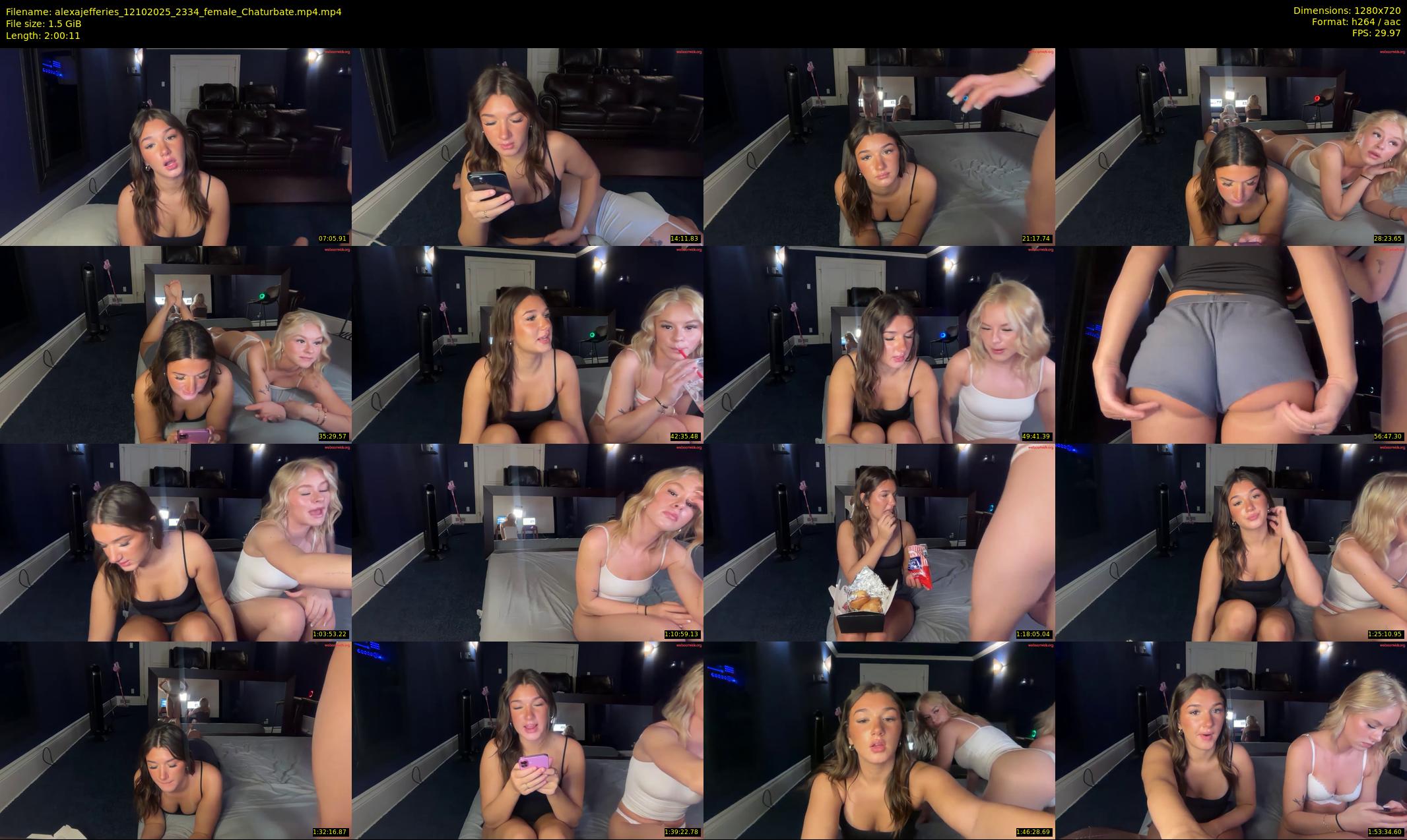 alexajefferies — 121 minute Chaturbate female cam show recording, 720p, Oct 12, 2025