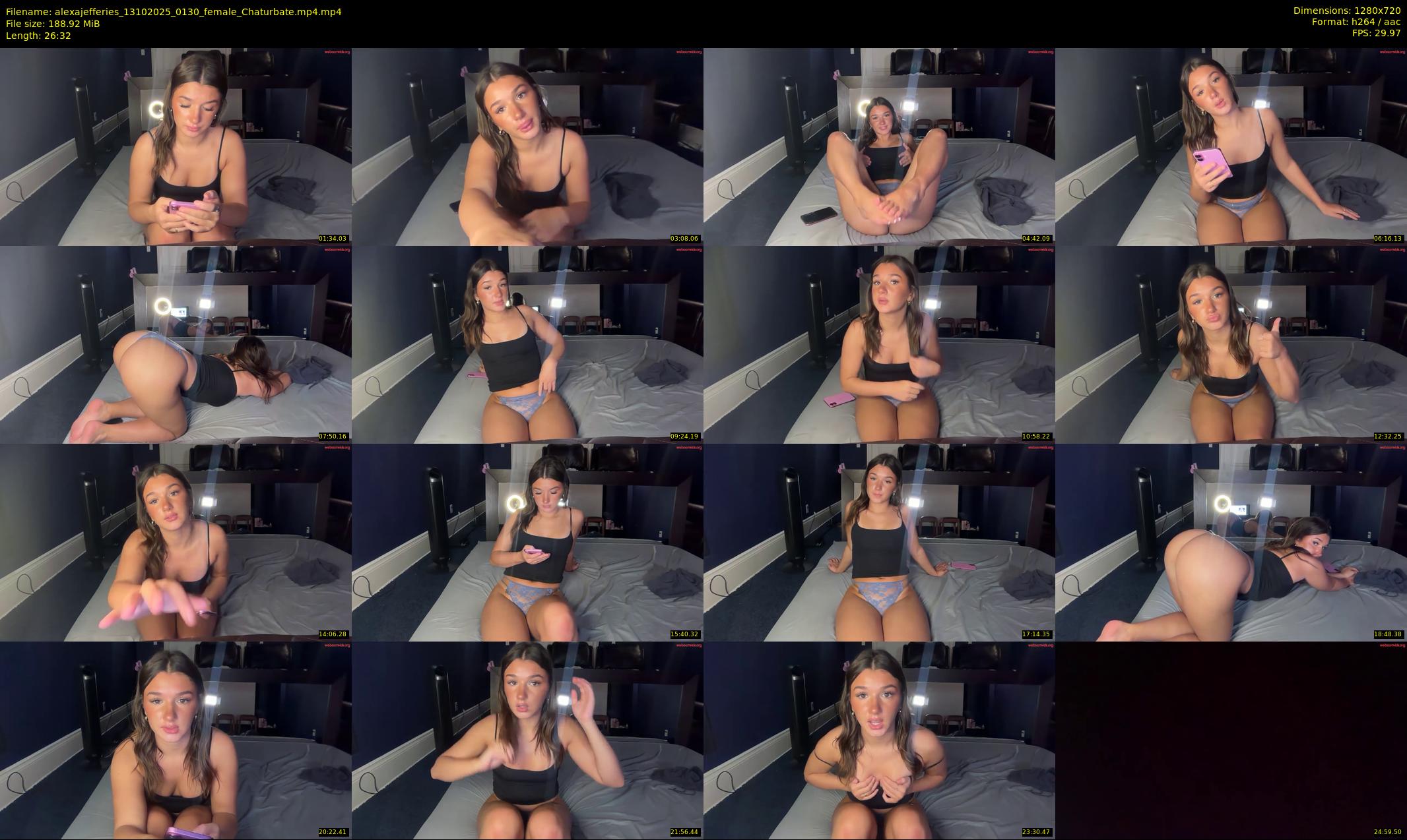 alexajefferies — 27 minute Chaturbate female cam show recording, 720p, Oct 13, 2025