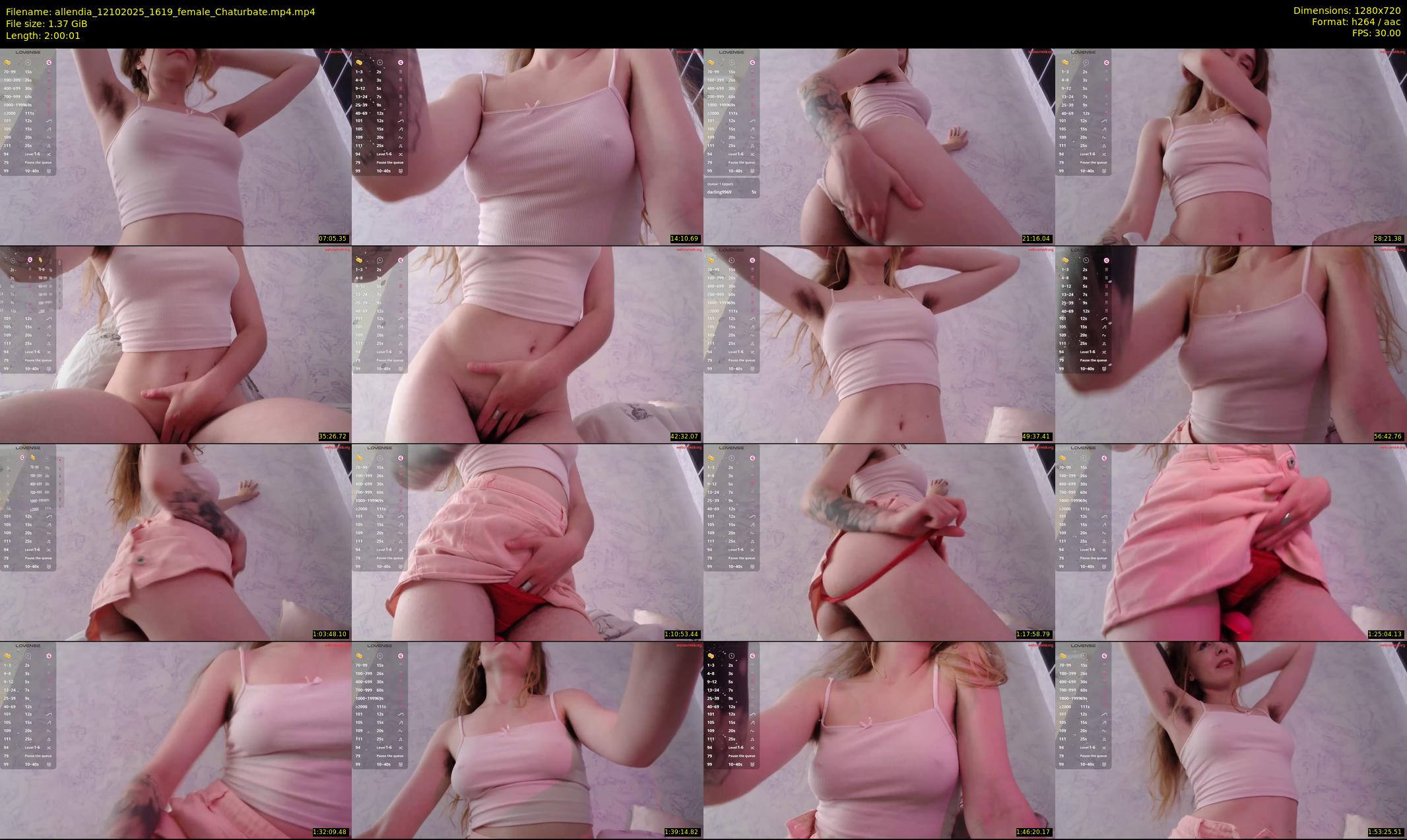 allendia — 121 minute Chaturbate female cam show recording, 720p, Oct 12, 2025