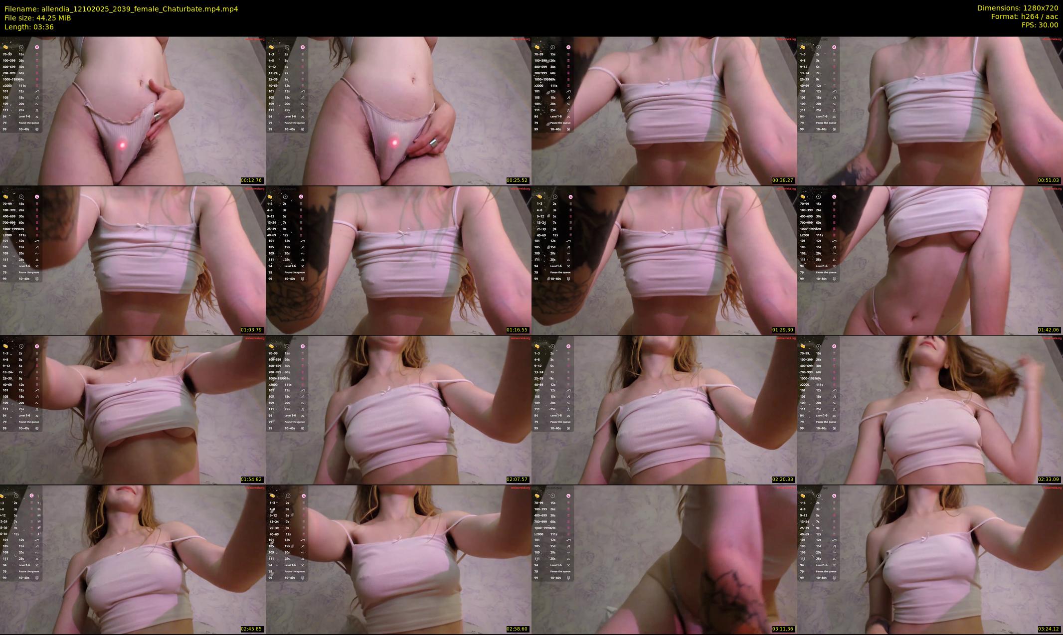 allendia — 4 minute Chaturbate female cam show recording, 720p, Oct 12, 2025