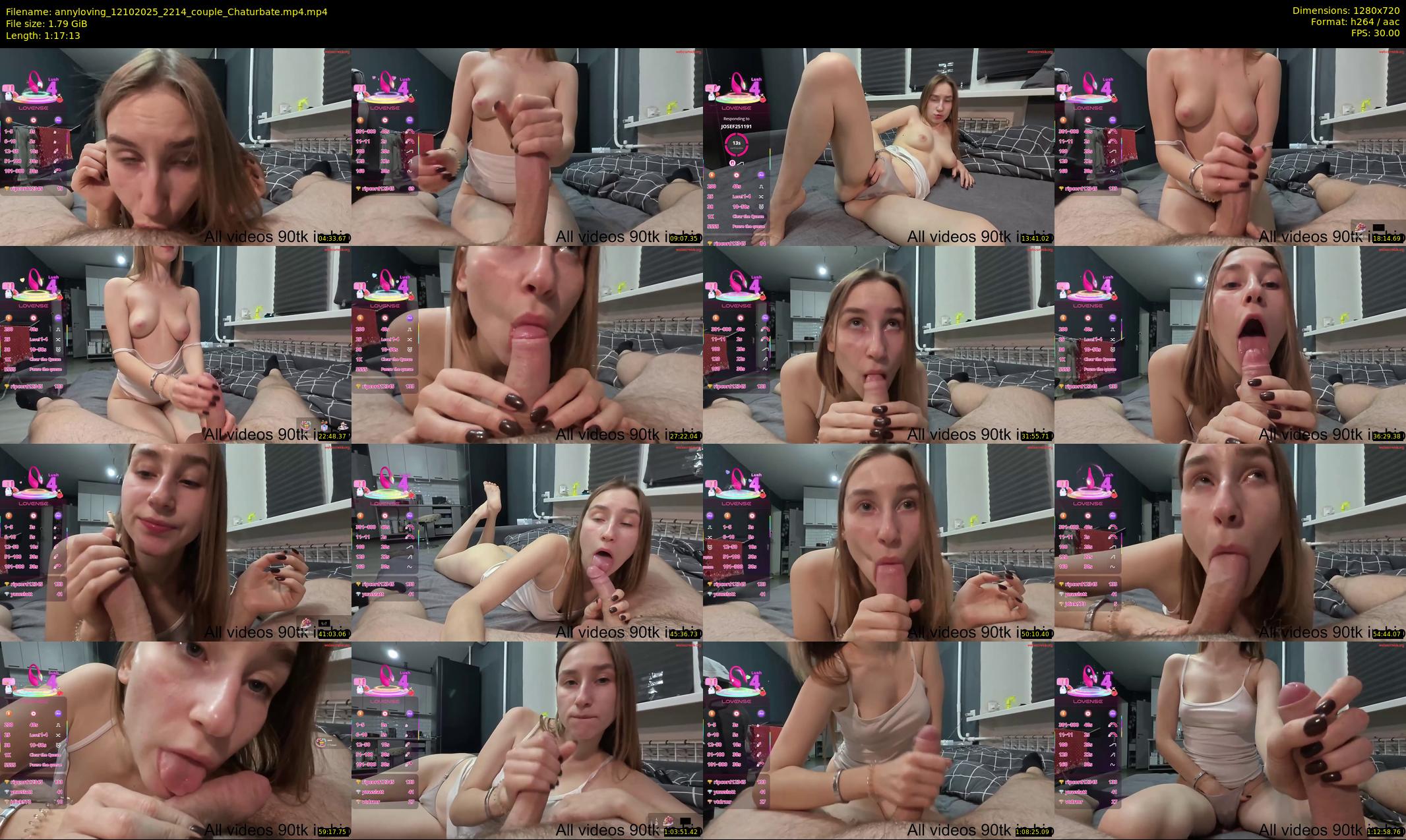 annyloving — 78 minute Chaturbate couple cam show recording, 720p, Oct 12, 2025