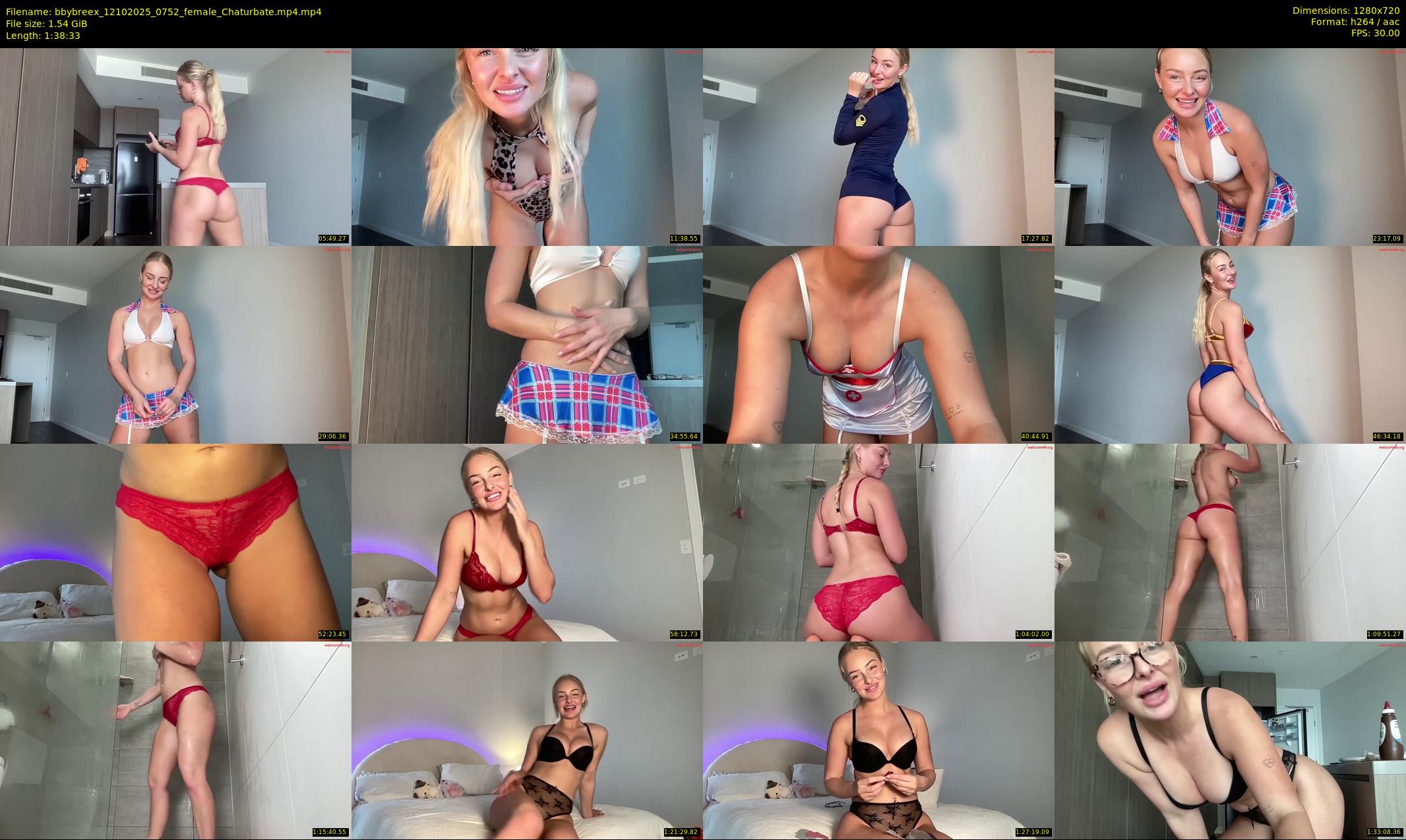 bbybreex — 99 minute Chaturbate female cam show recording, 720p, Oct 12, 2025