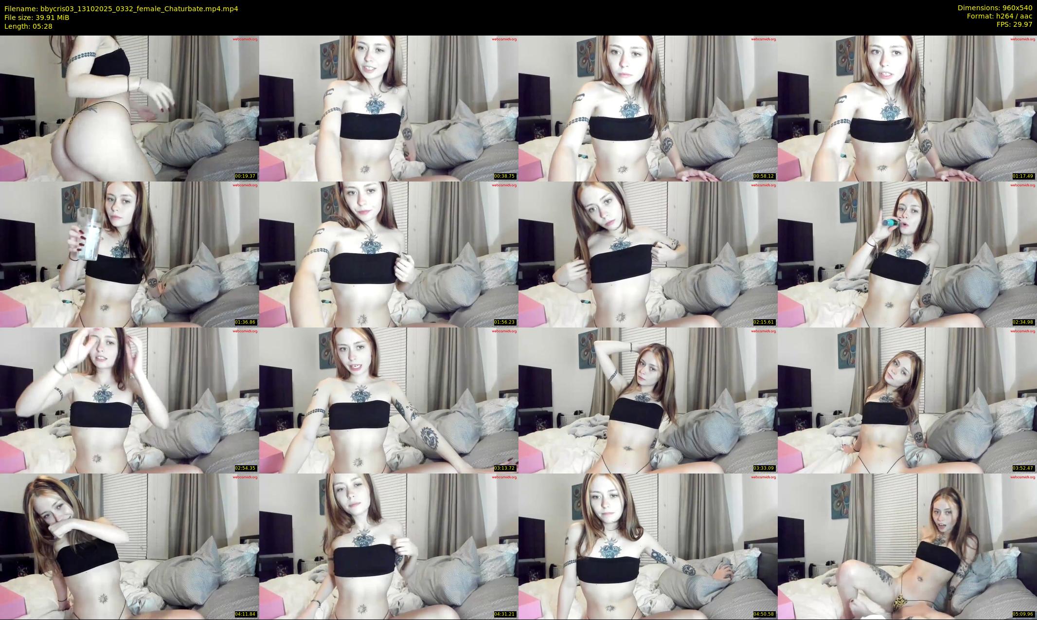 bbycris03 — 6 minute Chaturbate female cam show recording, 480p, Oct 13, 2025