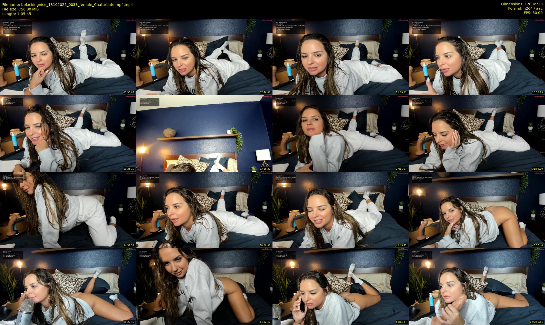 befxckingnice — 66 minute Chaturbate female cam show recording, 720p, Oct 13, 2025