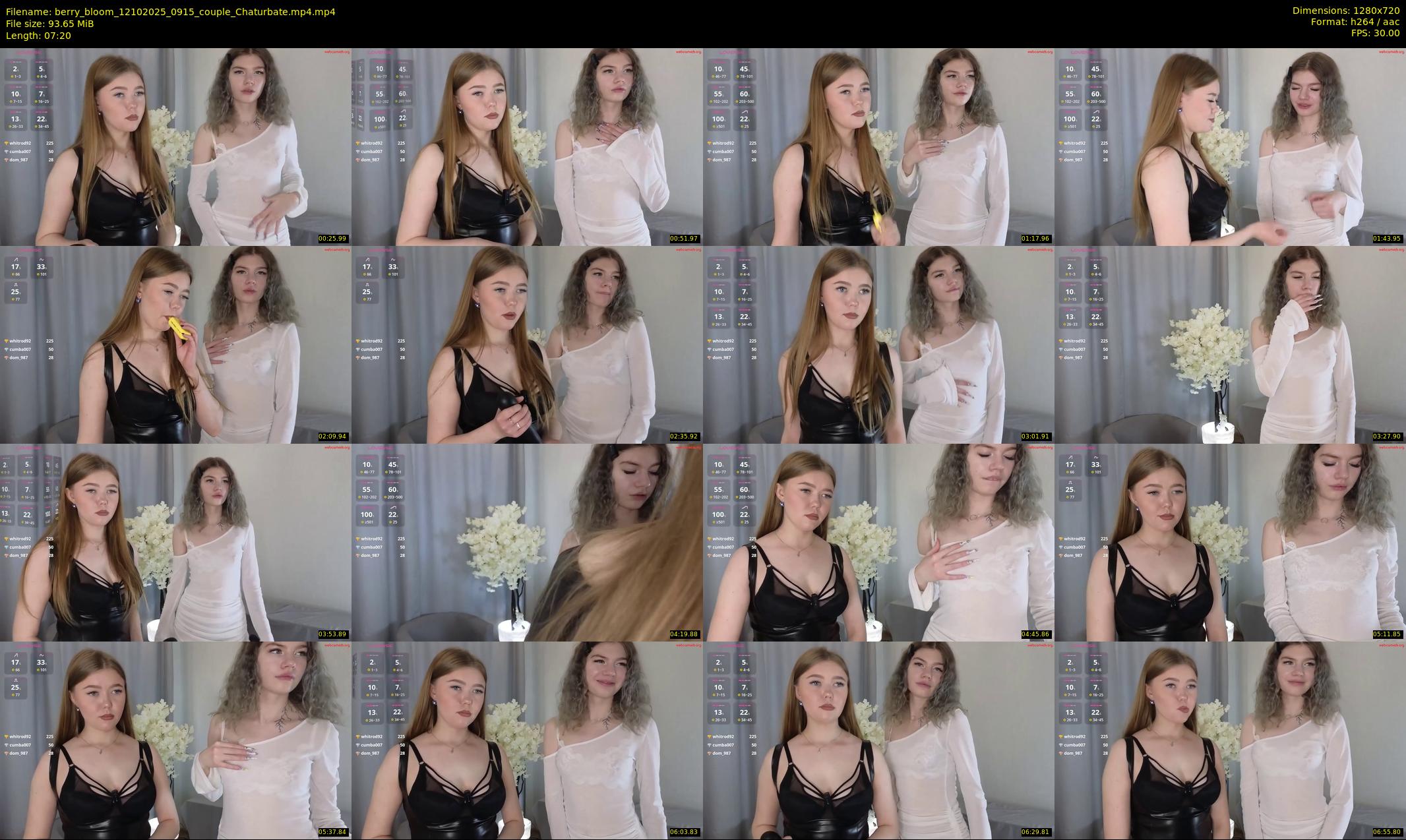 berry_bloom — 8 minute Chaturbate female cam show recording, 720p, Oct 12, 2025