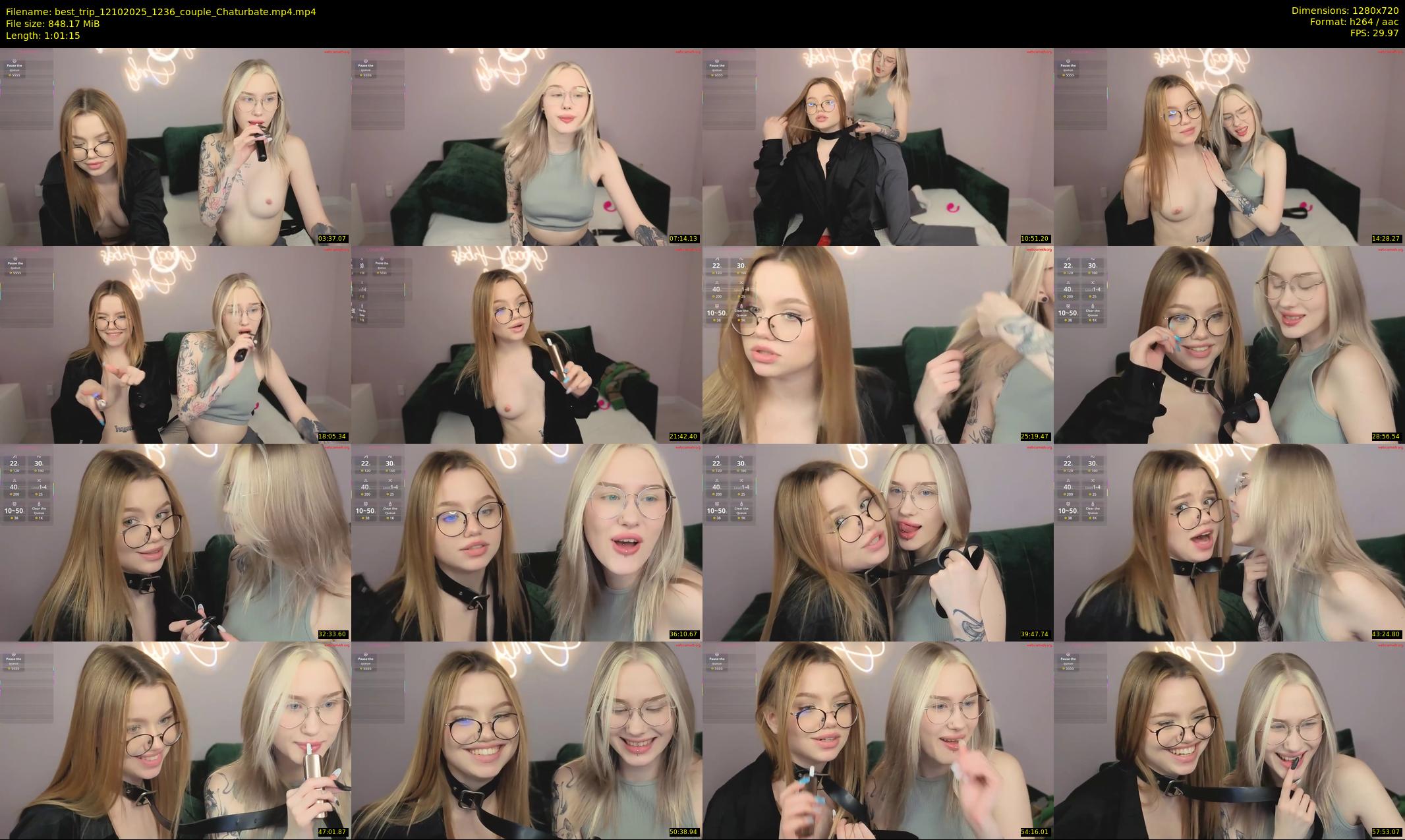 best_trip — 62 minute Chaturbate couple cam show recording, 720p, Oct 12, 2025