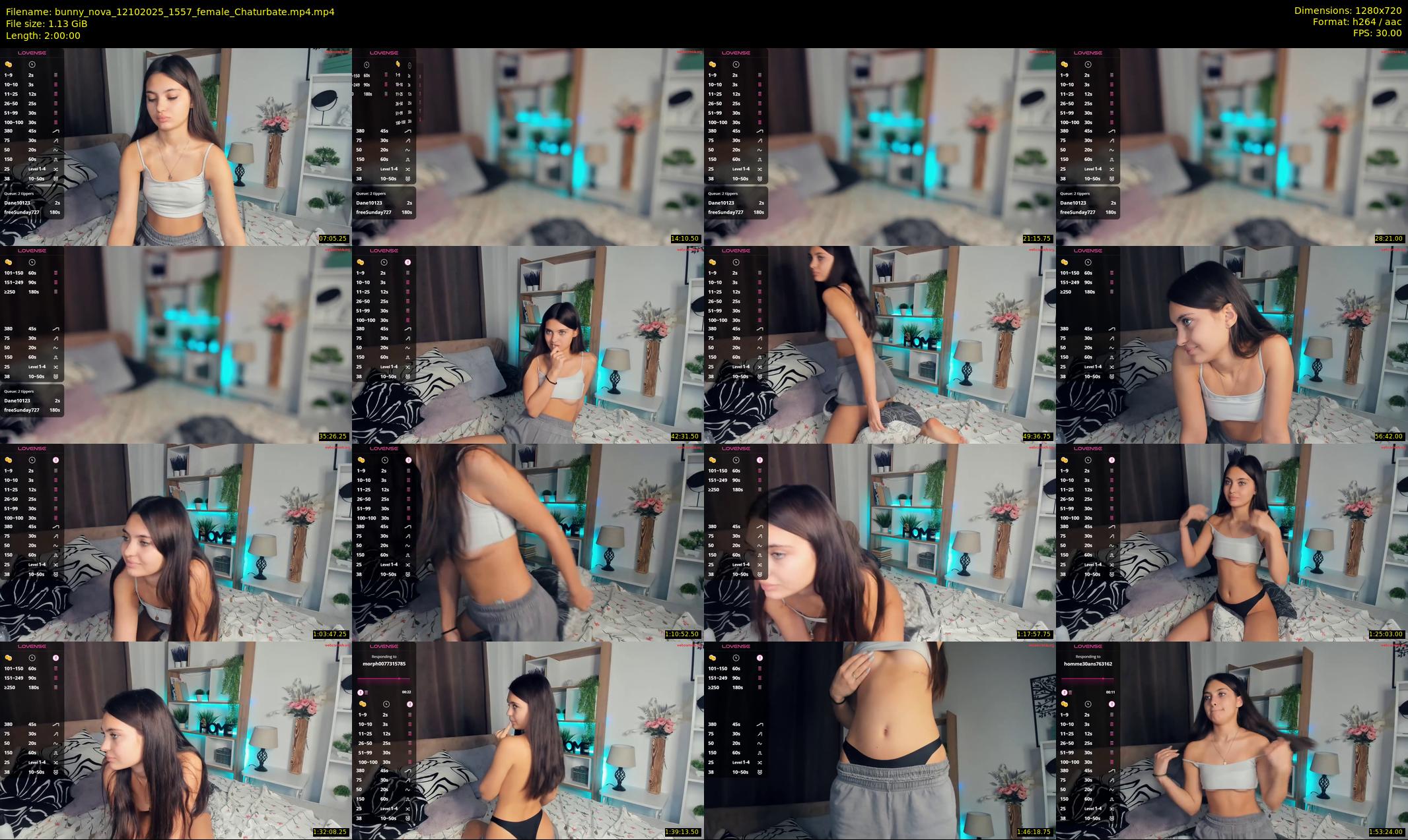 bunny_nova — 120 minute Chaturbate female cam show recording, 720p, Oct 12, 2025