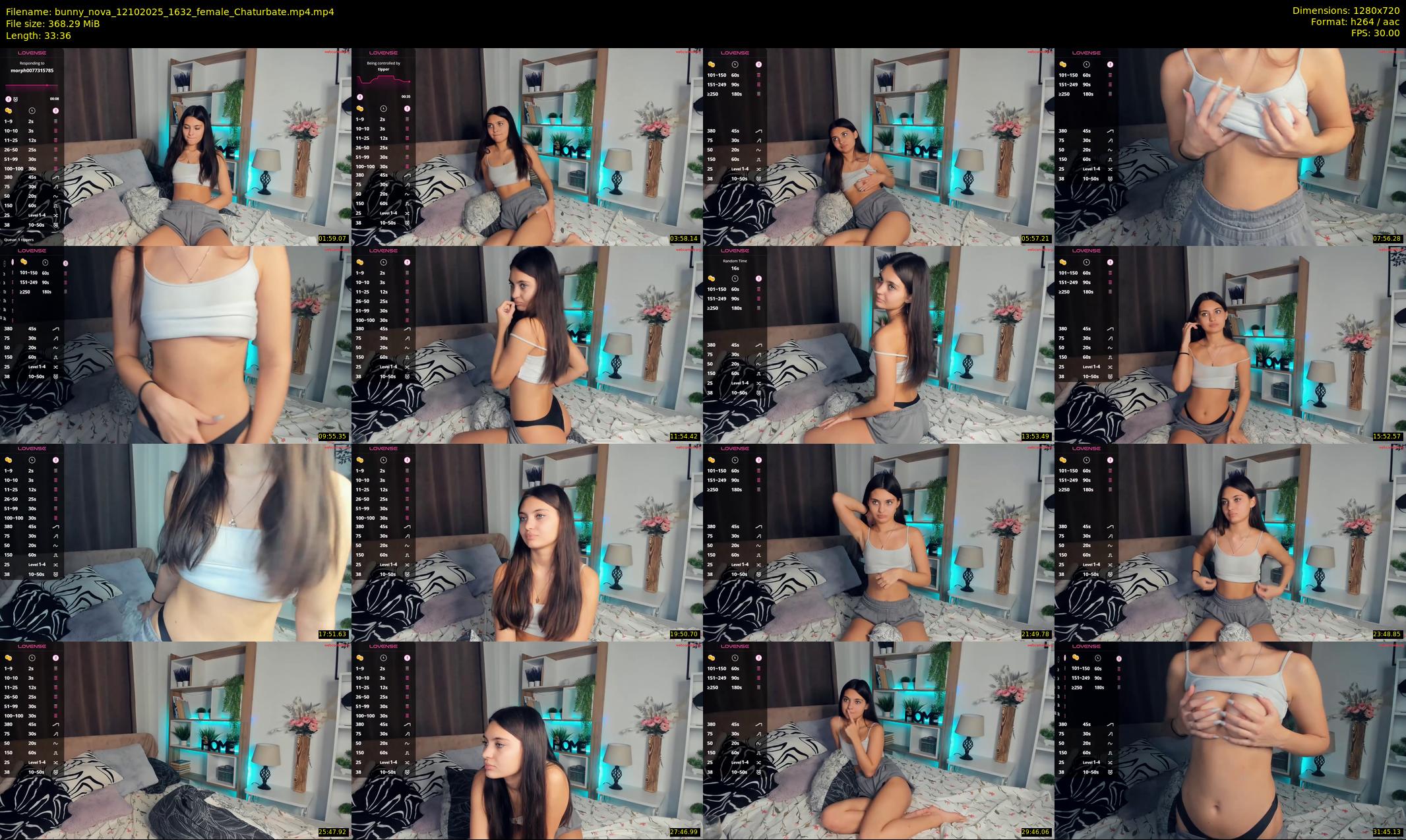 bunny_nova — 34 minute Chaturbate female cam show recording, 720p, Oct 12, 2025