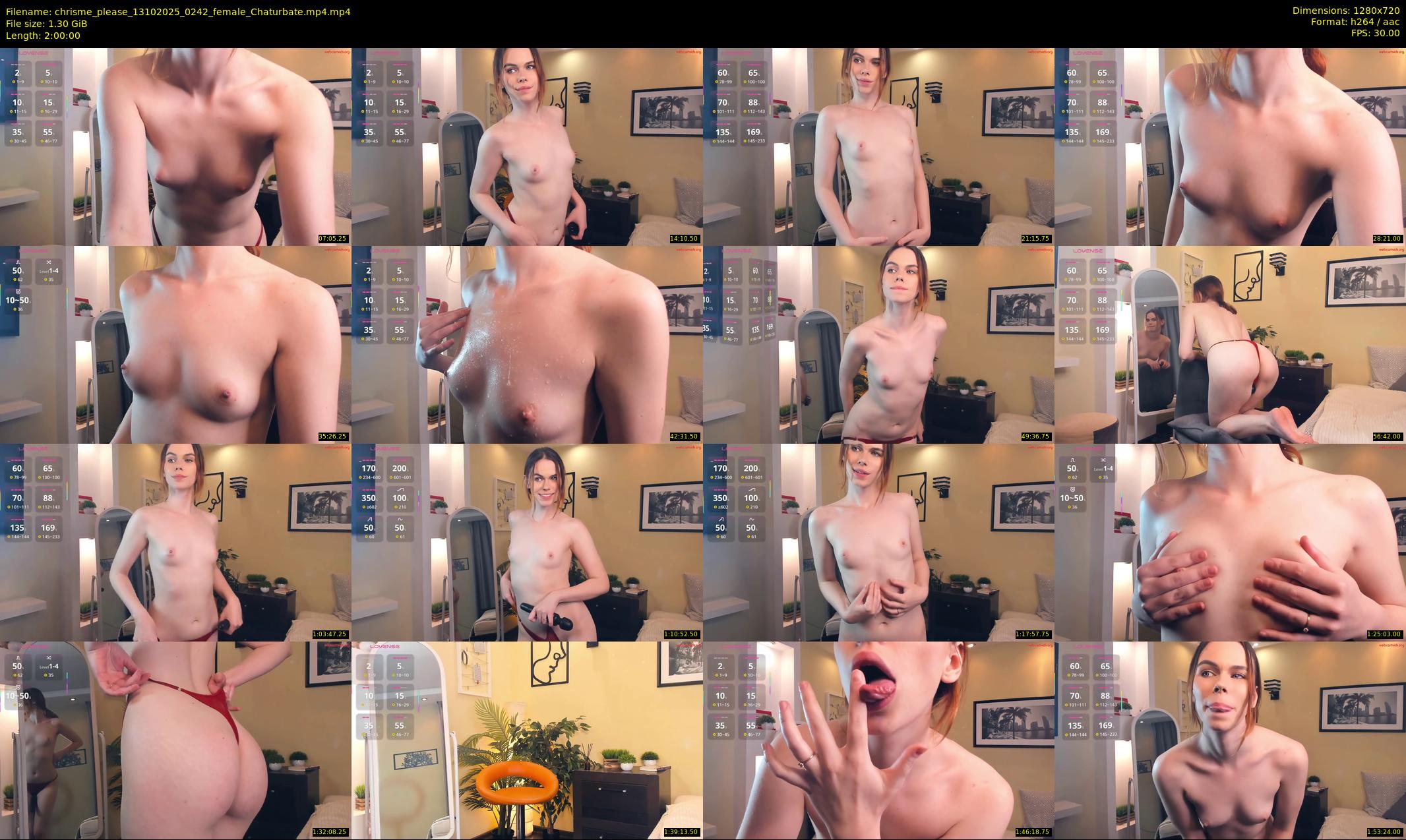 chrisme_please — 120 minute Chaturbate female cam show recording, 720p, Oct 13, 2025