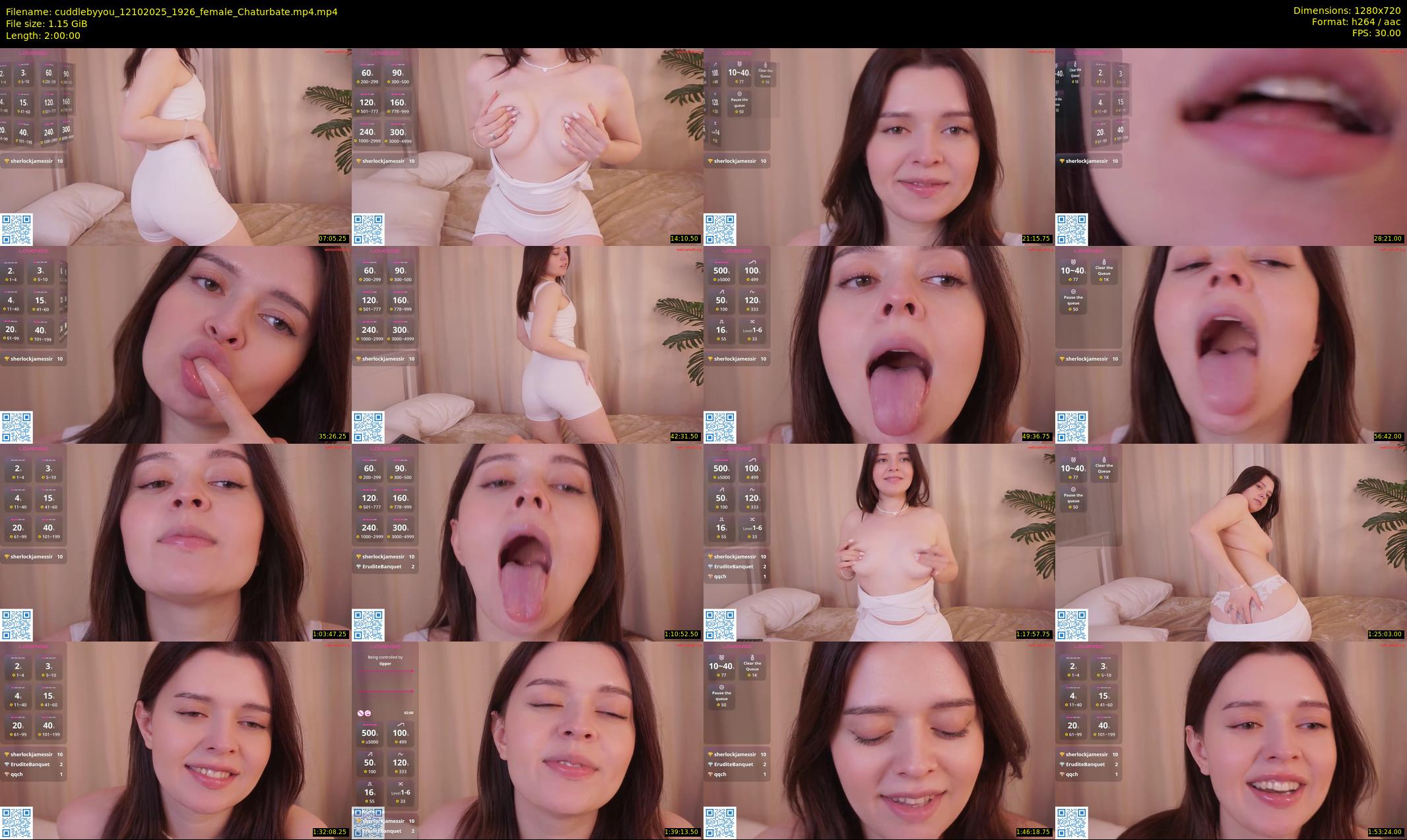 cuddlebyyou — 120 minute Chaturbate female cam show recording, 720p, Oct 12, 2025
