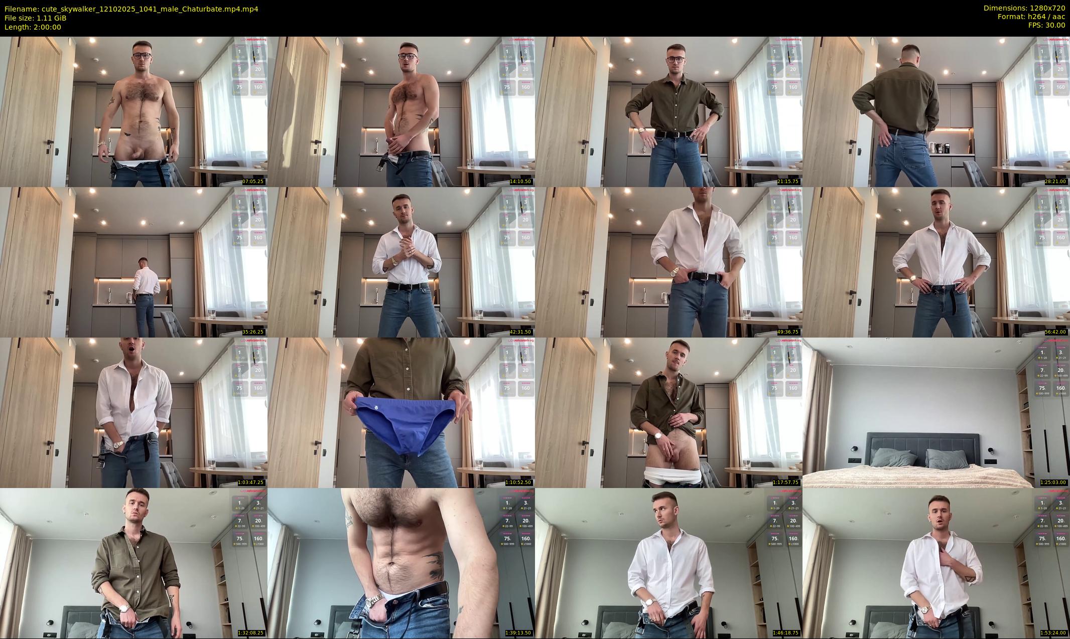 cute_skywalker — 120 minute Chaturbate male cam show recording, 720p, Oct 12, 2025