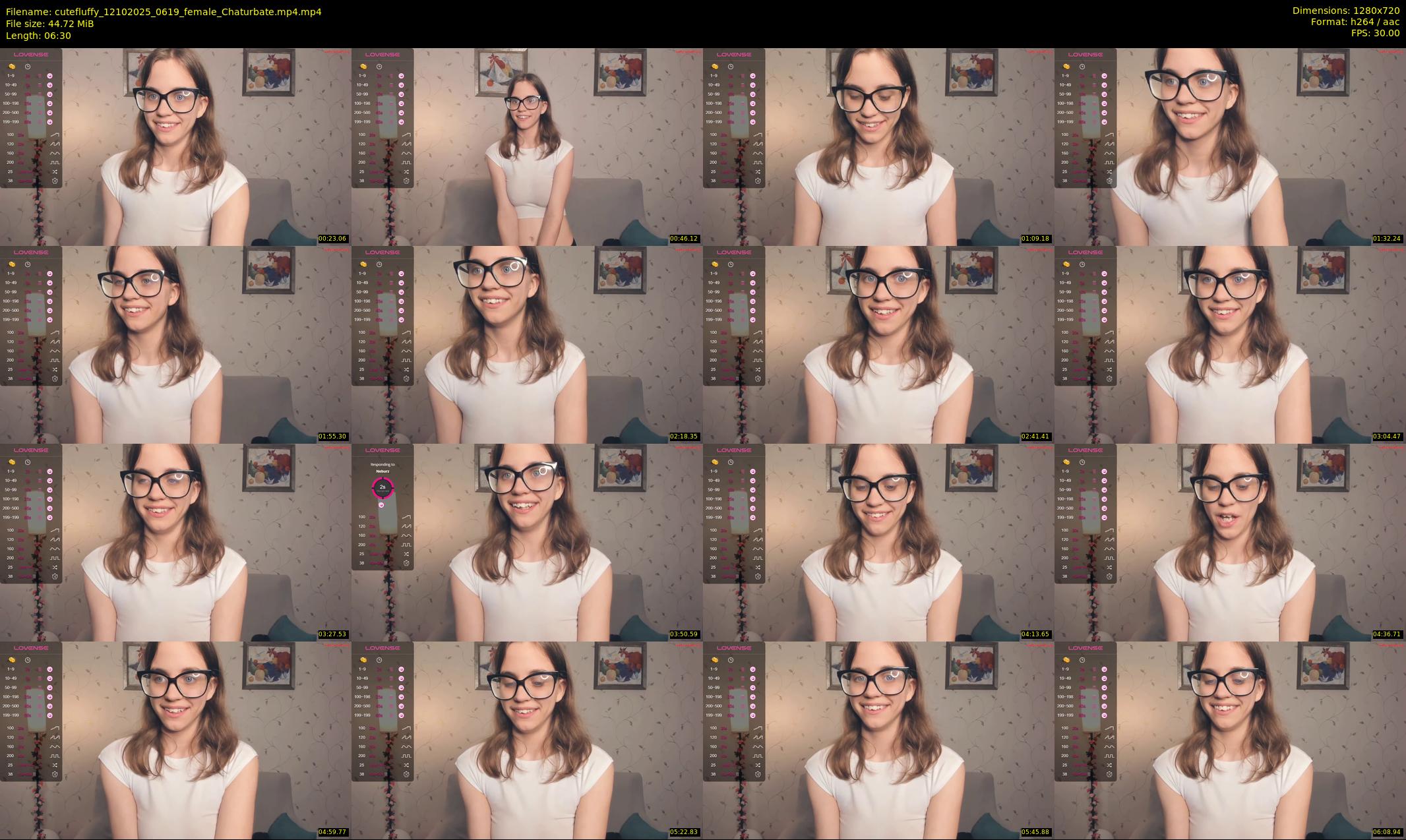 cutefluffy — 7 minute Chaturbate female cam show recording, 720p, Oct 12, 2025