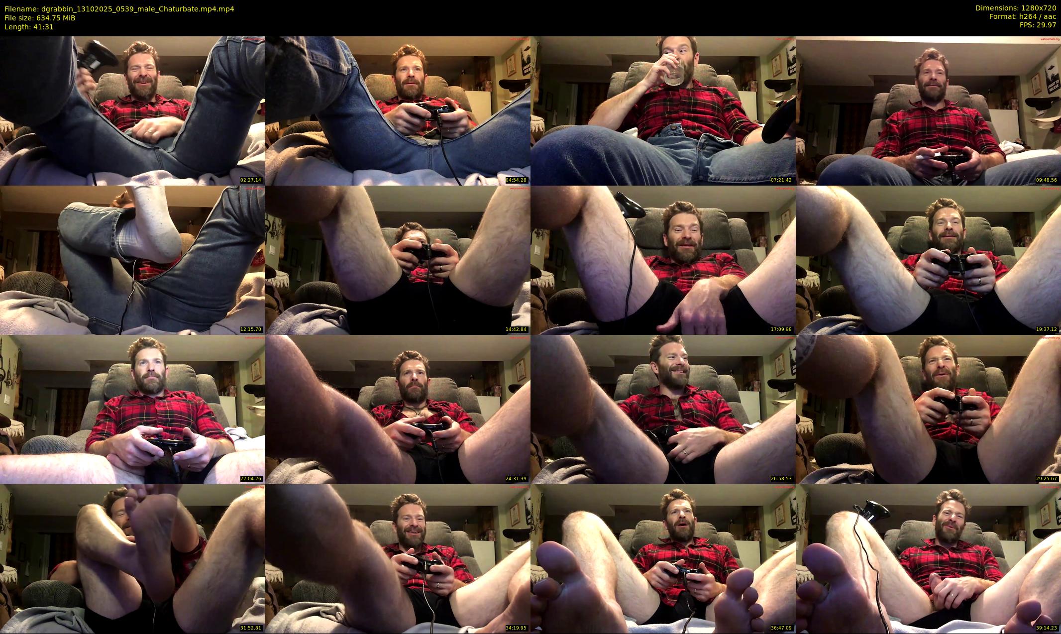 dgrabbin — 42 minute Chaturbate male cam show recording, 720p, Oct 13, 2025