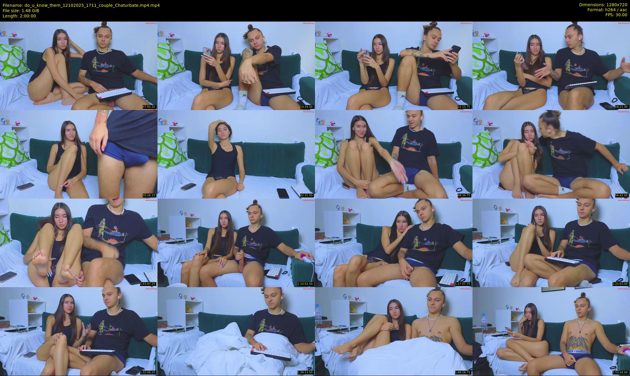 do_u_know_them — 120 minute Chaturbate couple cam show recording, 720p, Oct 12, 2025