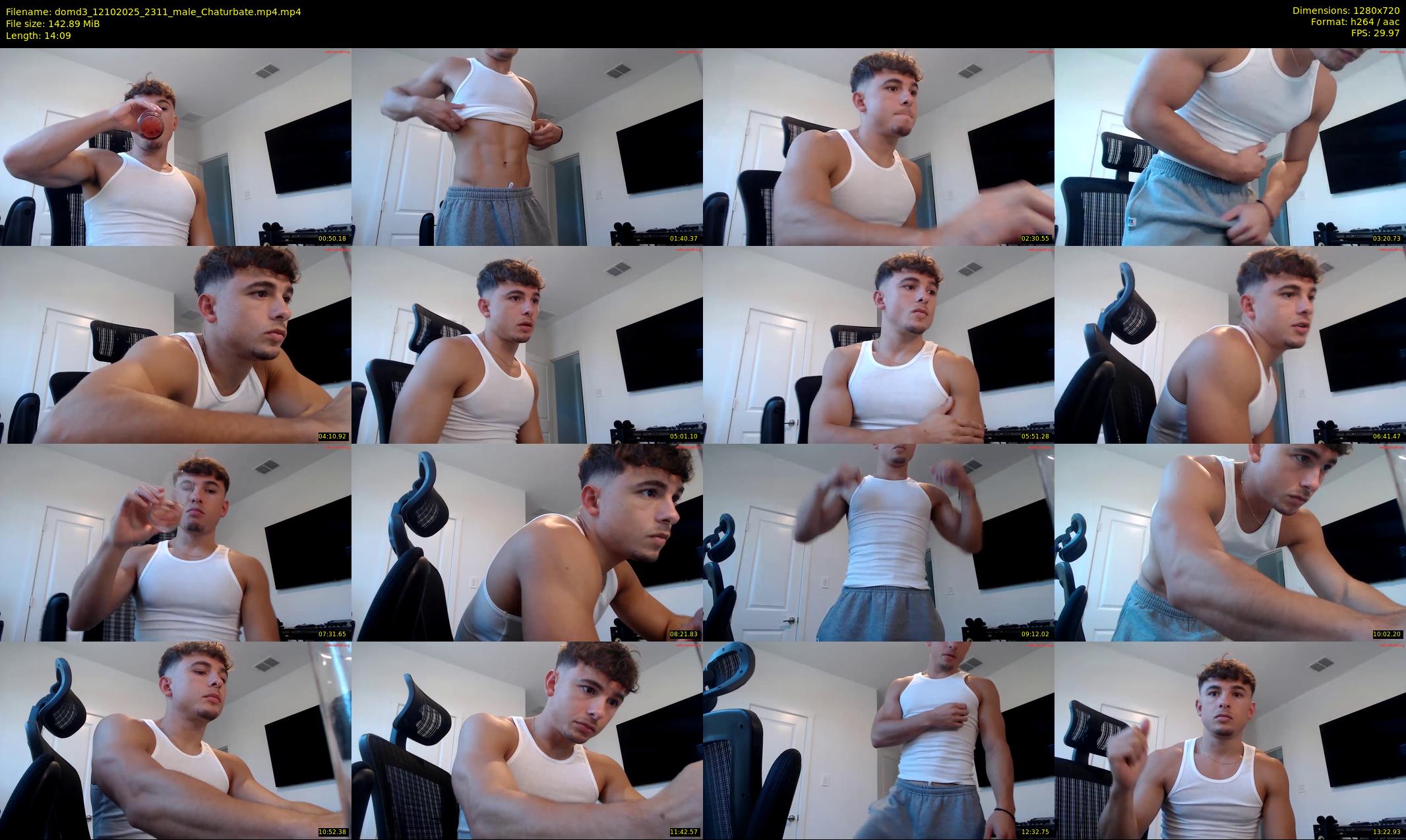 domd3 — 15 minute Chaturbate male cam show recording, 720p, Oct 12, 2025