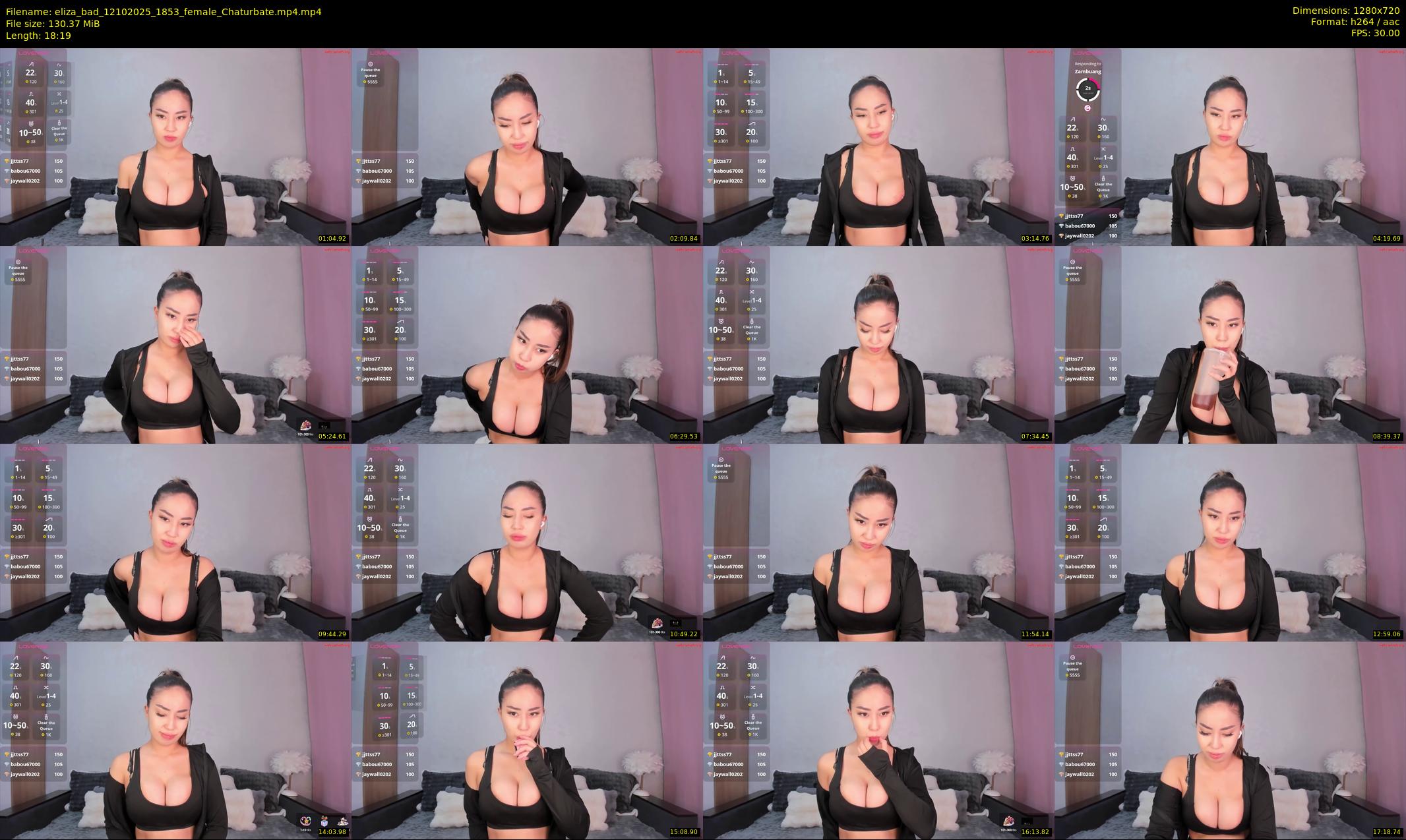 eliza_bad — 19 minute Chaturbate female cam show recording, 720p, Oct 12, 2025