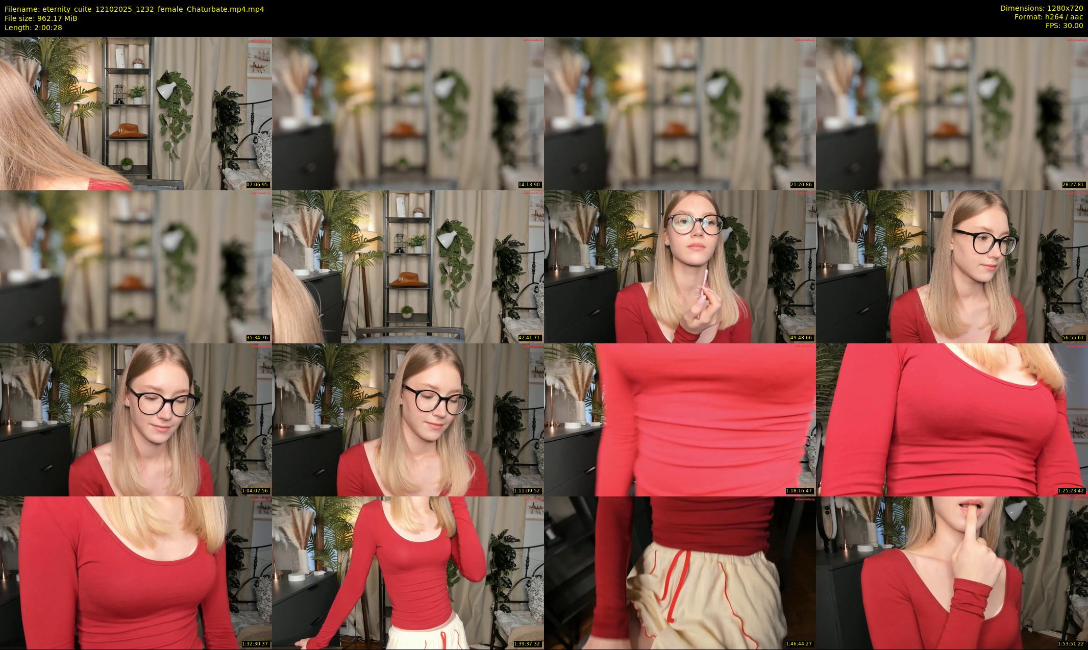 eternity_cuite — 121 minute Chaturbate female cam show recording, 720p, Oct 12, 2025