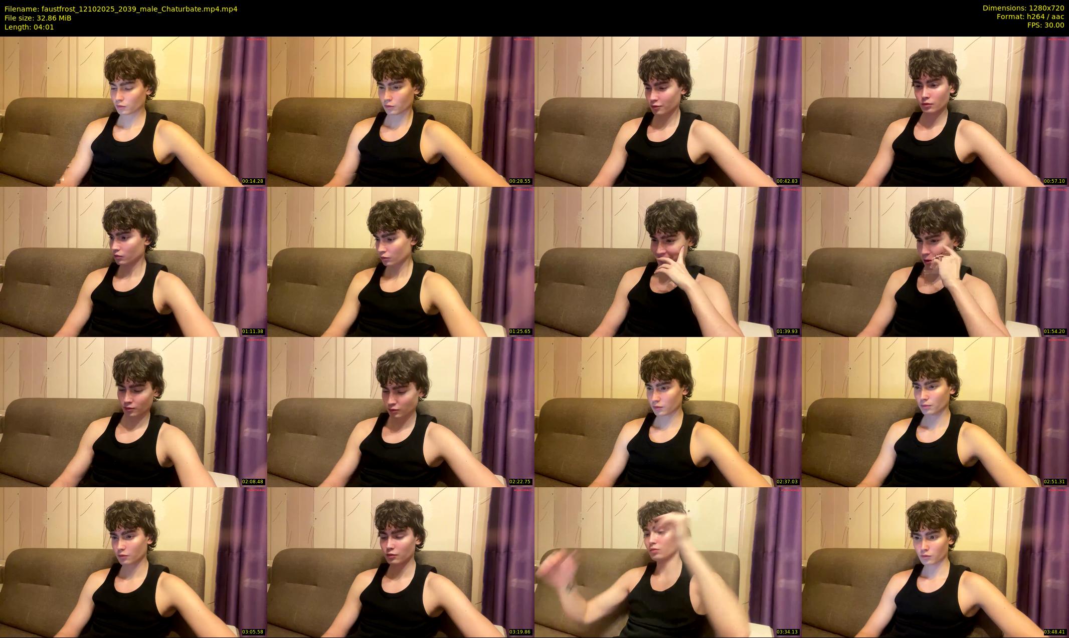 faustfrost — 5 minute Chaturbate male cam show recording, 720p, Oct 12, 2025
