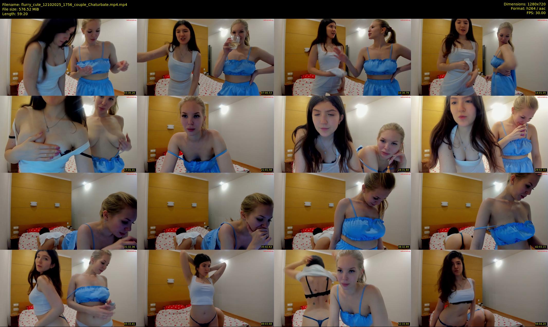 flurry_cute — 60 minute Chaturbate couple cam show recording, 720p, Oct 12, 2025