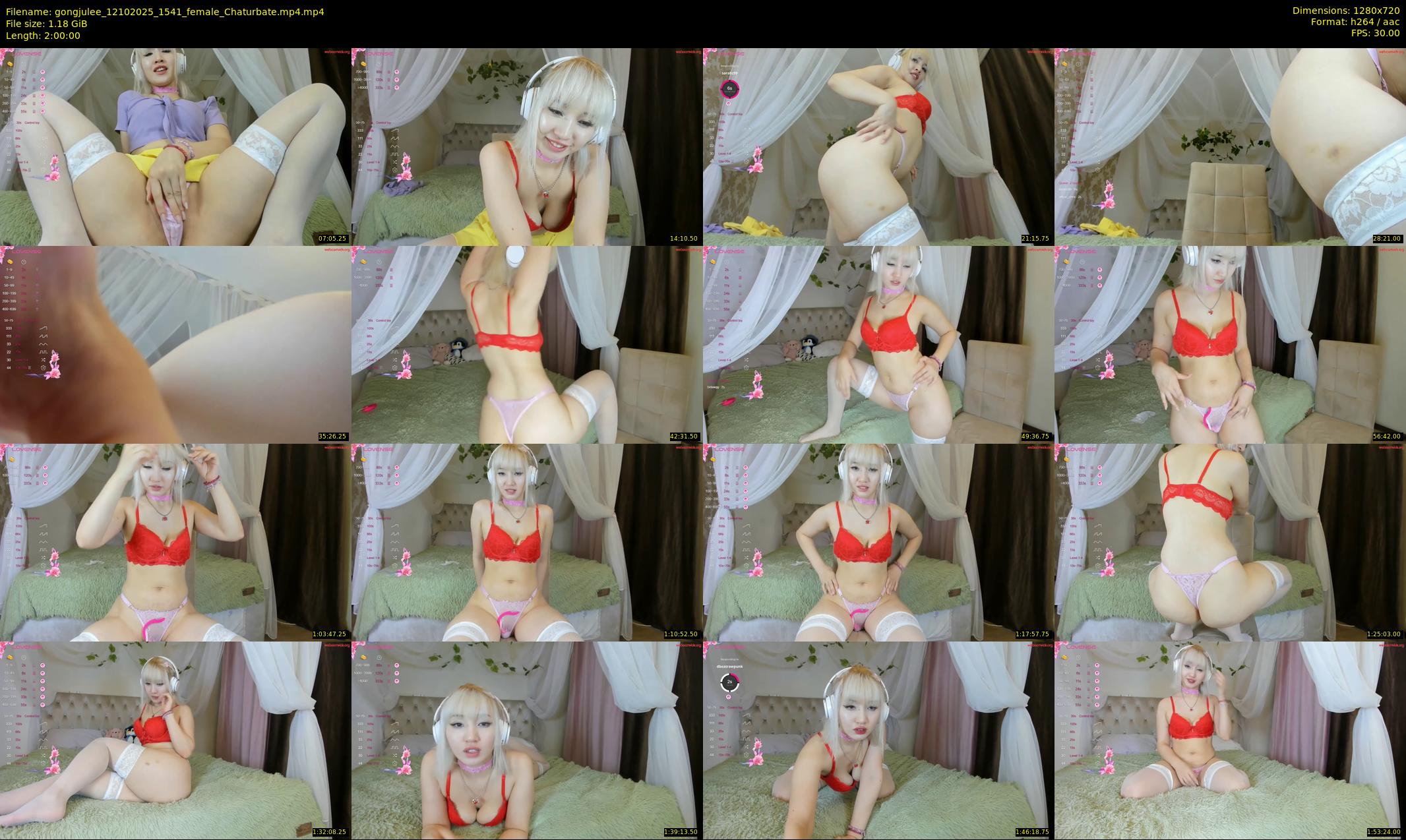 gongjulee — 120 minute Chaturbate female cam show recording, 720p, Oct 12, 2025