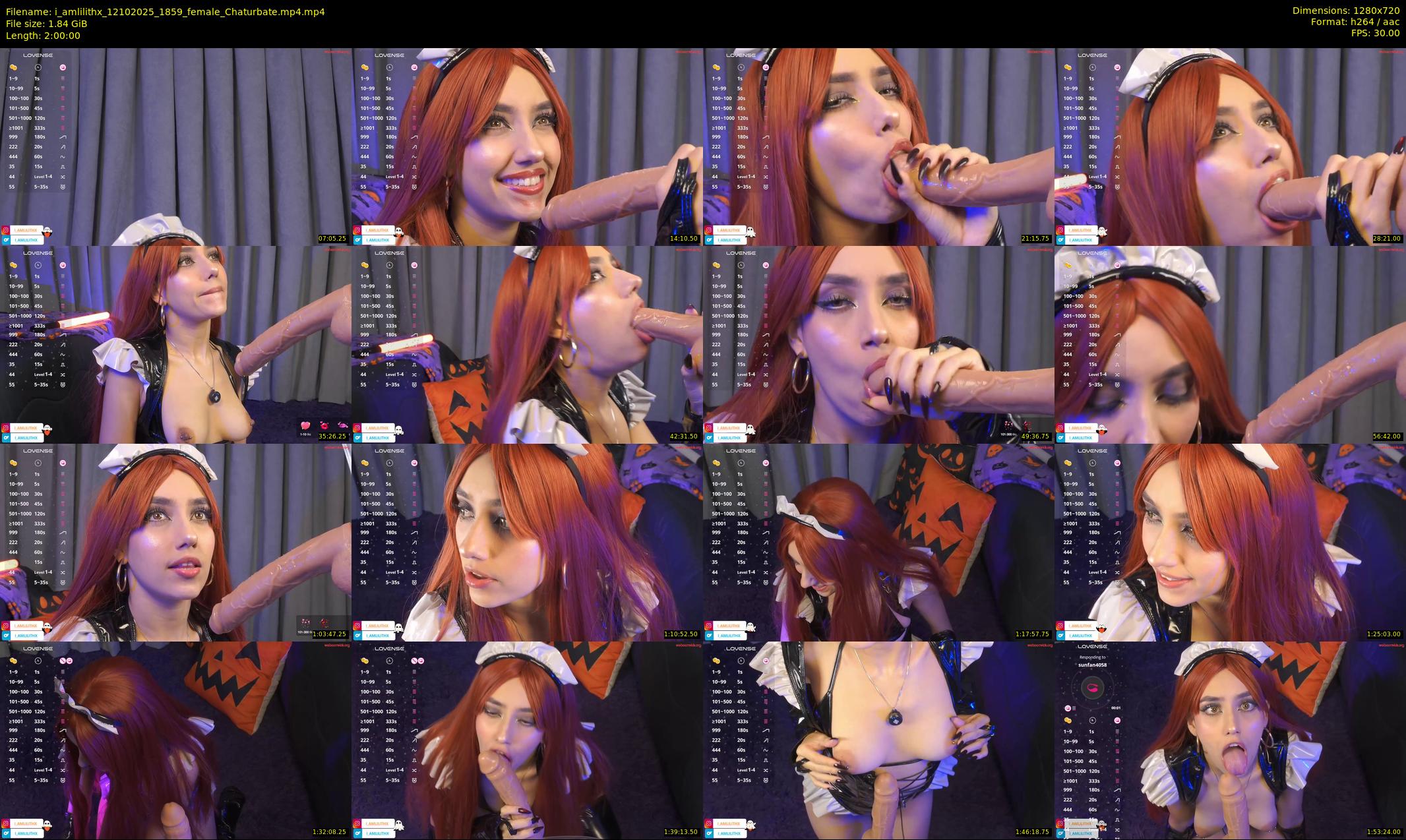i_amlilithx — 120 minute Chaturbate female cam show recording, 720p, Oct 12, 2025
