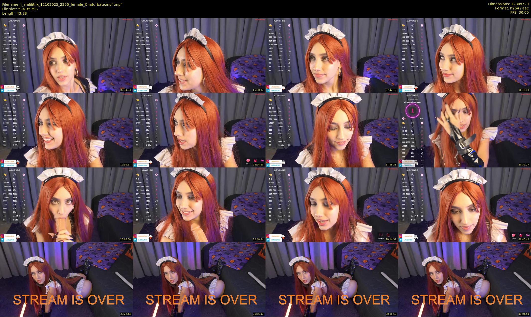 i_amlilithx — 44 minute Chaturbate female cam show recording, 720p, Oct 12, 2025