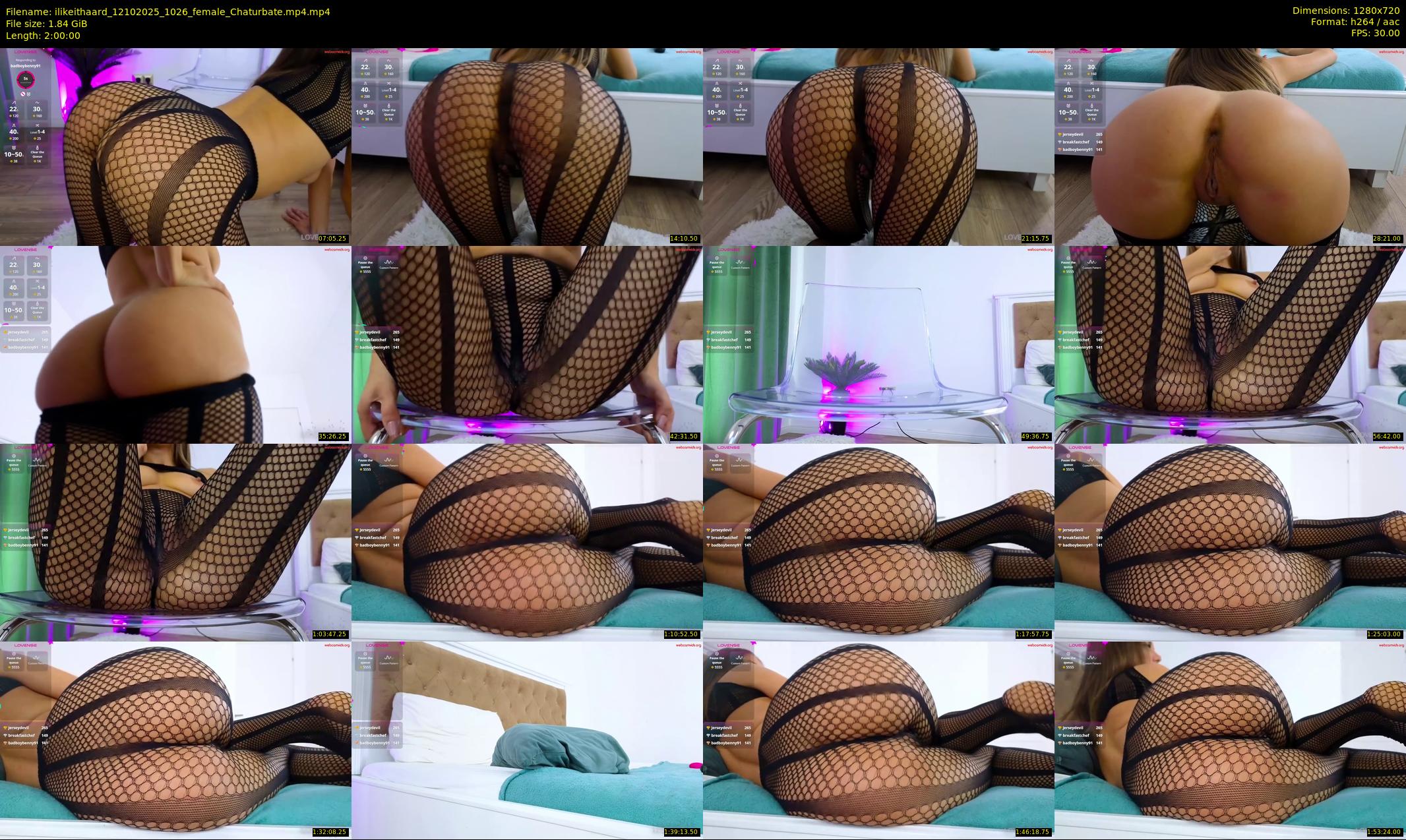 ilikeithaard — 120 minute Chaturbate female cam show recording, 720p, Oct 12, 2025