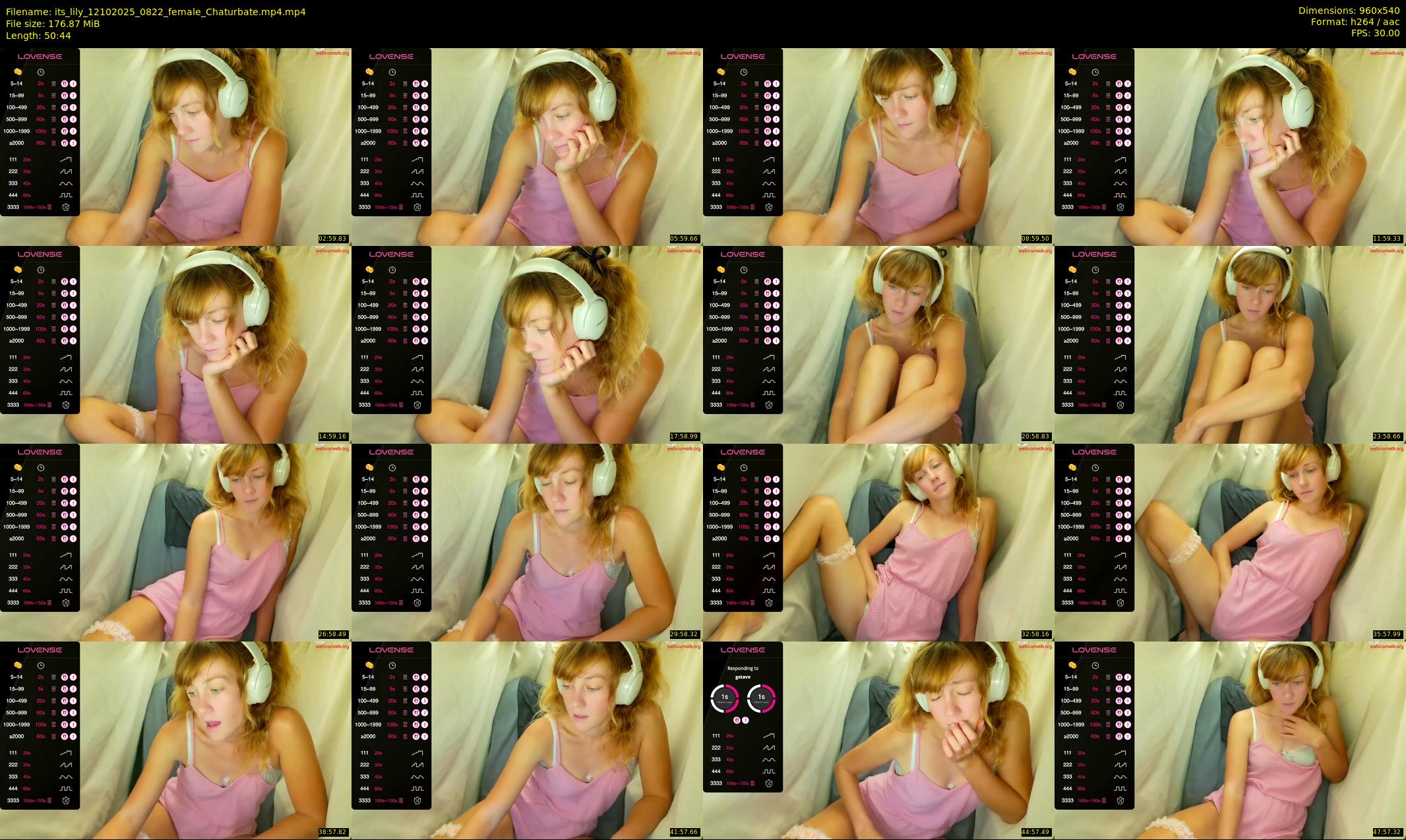 its_lily — 51 minute Chaturbate female cam show recording, 480p, Oct 12, 2025