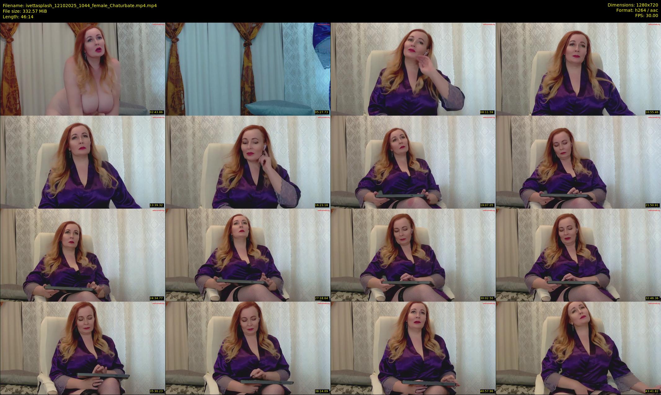 ivettasplash — 47 minute Chaturbate female cam show recording, 720p, Oct 12, 2025