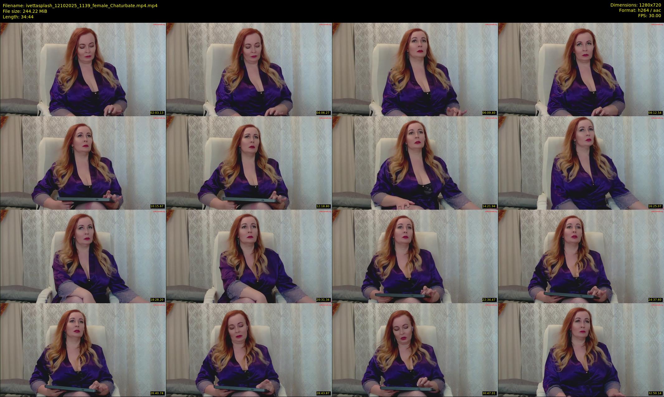 ivettasplash — 35 minute Chaturbate female cam show recording, 720p, Oct 12, 2025