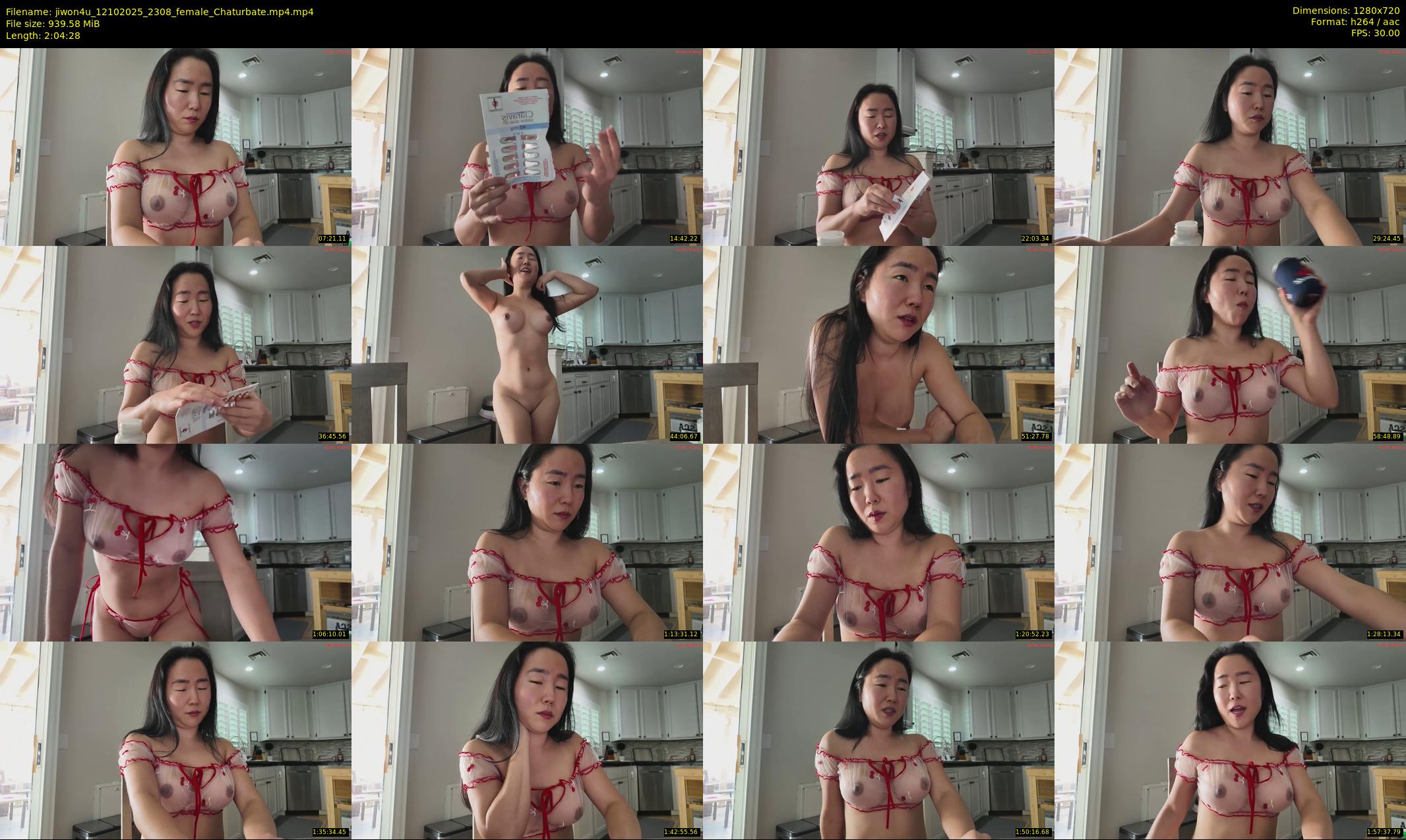 jiwon4u — 125 minute Chaturbate female cam show recording, 720p, Oct 12, 2025