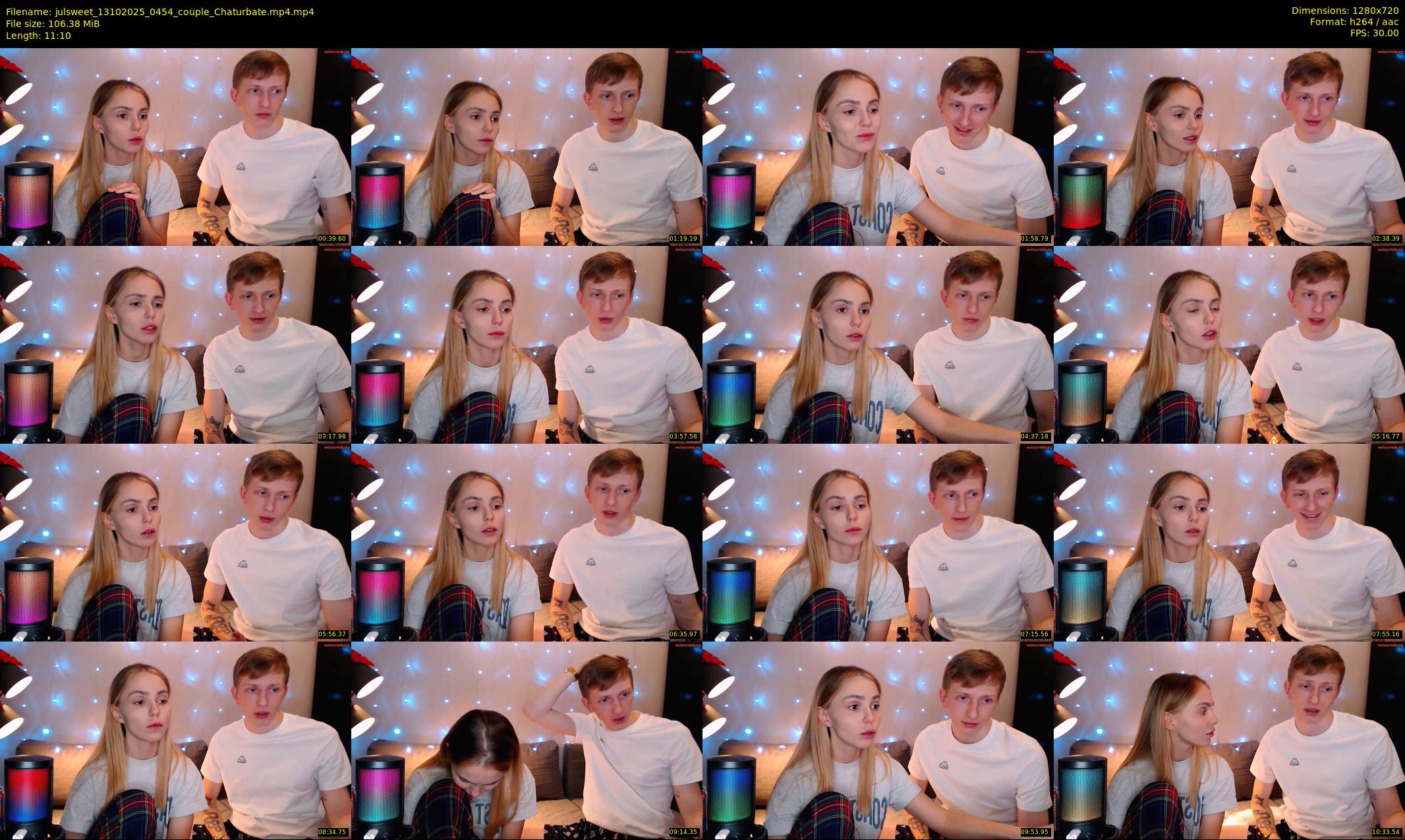 julsweet — 12 minute Chaturbate male cam show recording, 720p, Oct 13, 2025