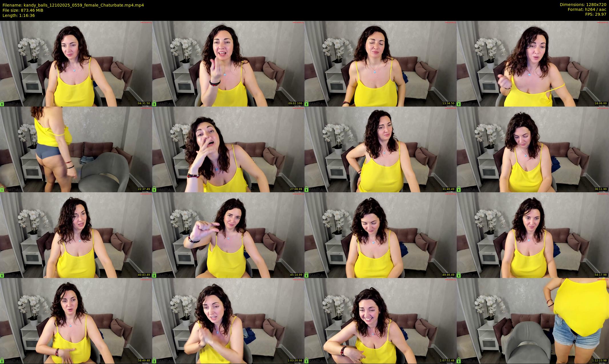 kandy_balls — 77 minute Chaturbate female cam show recording, 720p, Oct 12, 2025