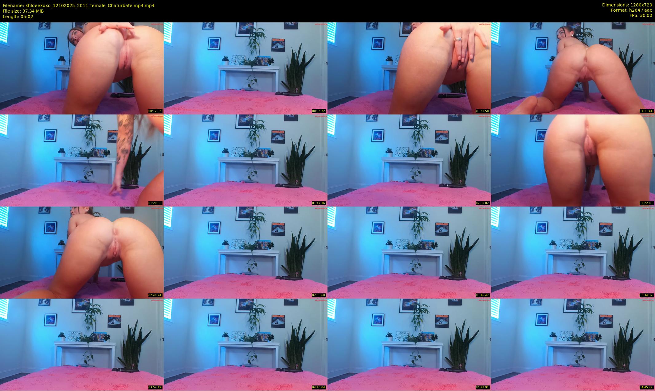 khloeexoxo — 6 minute Chaturbate female cam show recording, 720p, Oct 12, 2025
