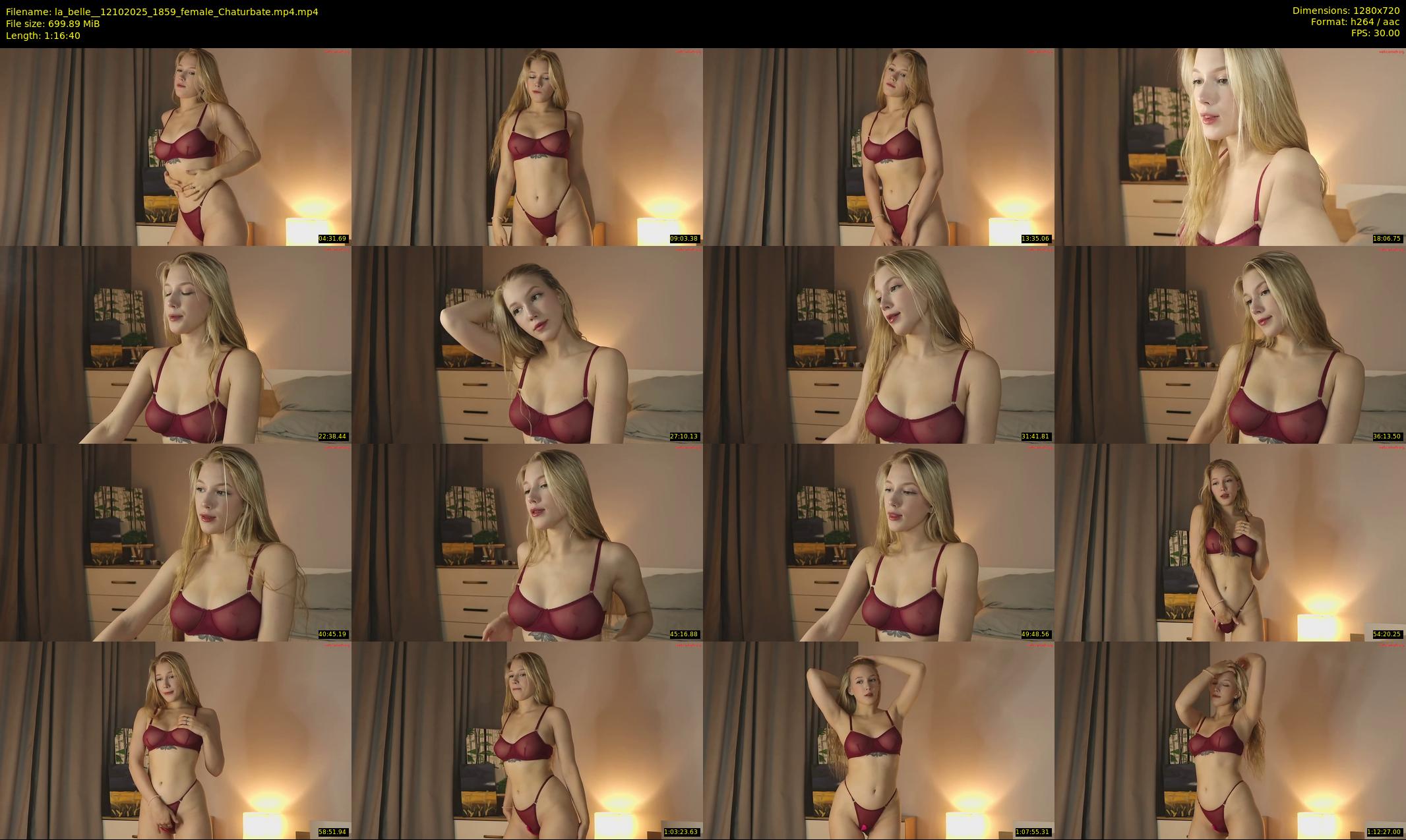 la_belle_ — 77 minute Chaturbate female cam show recording, 720p, Oct 12, 2025