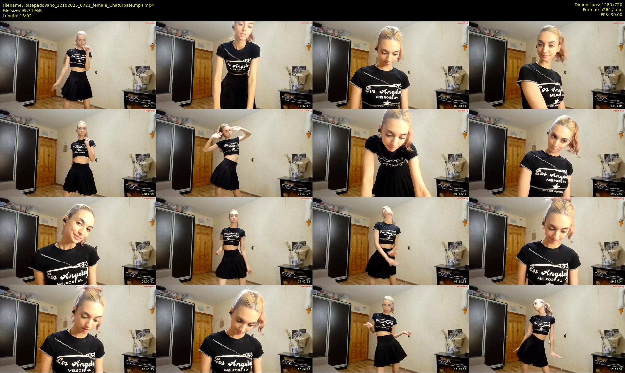 loisepadovano — 14 minute Chaturbate female cam show recording, 720p, Oct 12, 2025