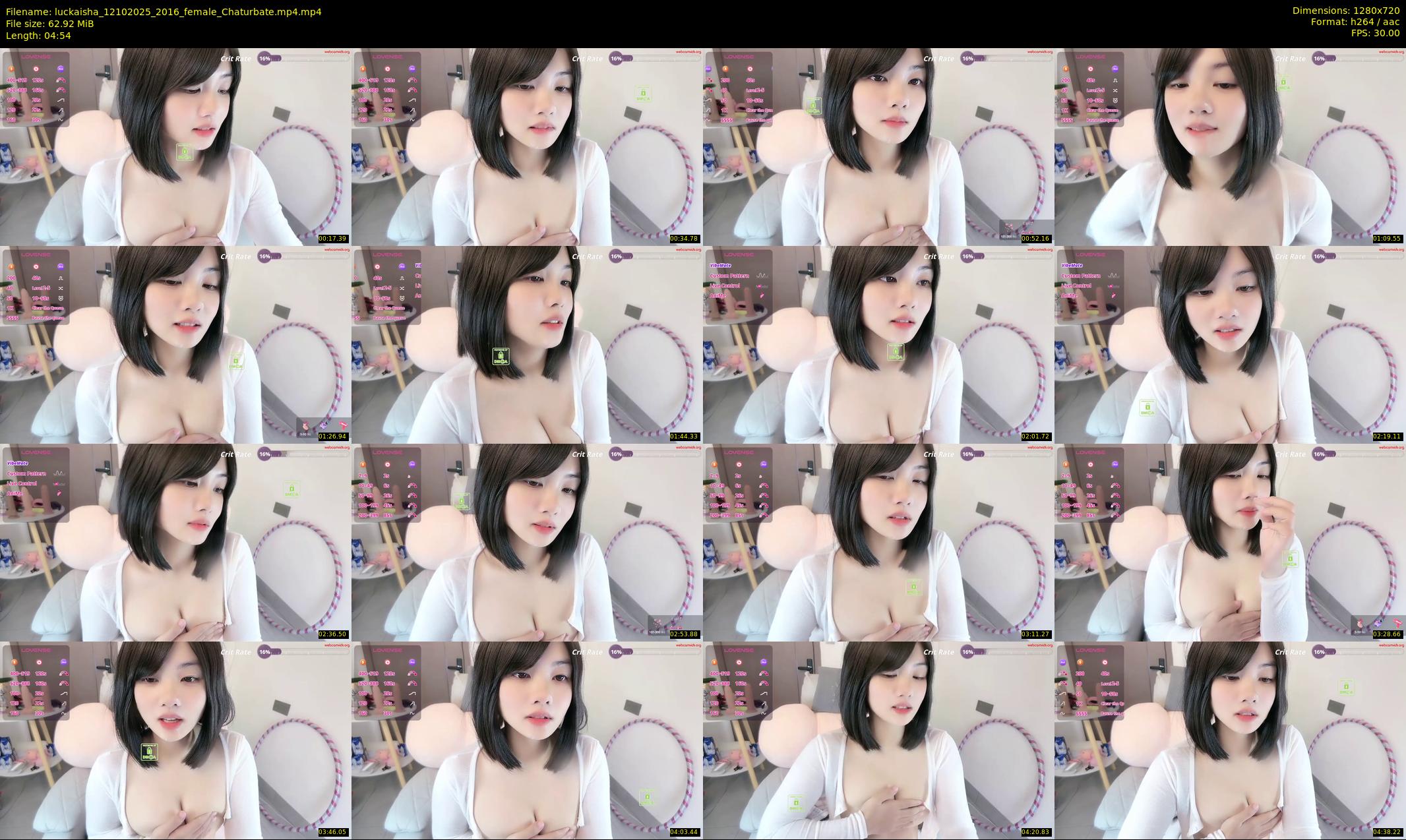 luckaisha — 5 minute Chaturbate female cam show recording, 720p, Oct 12, 2025