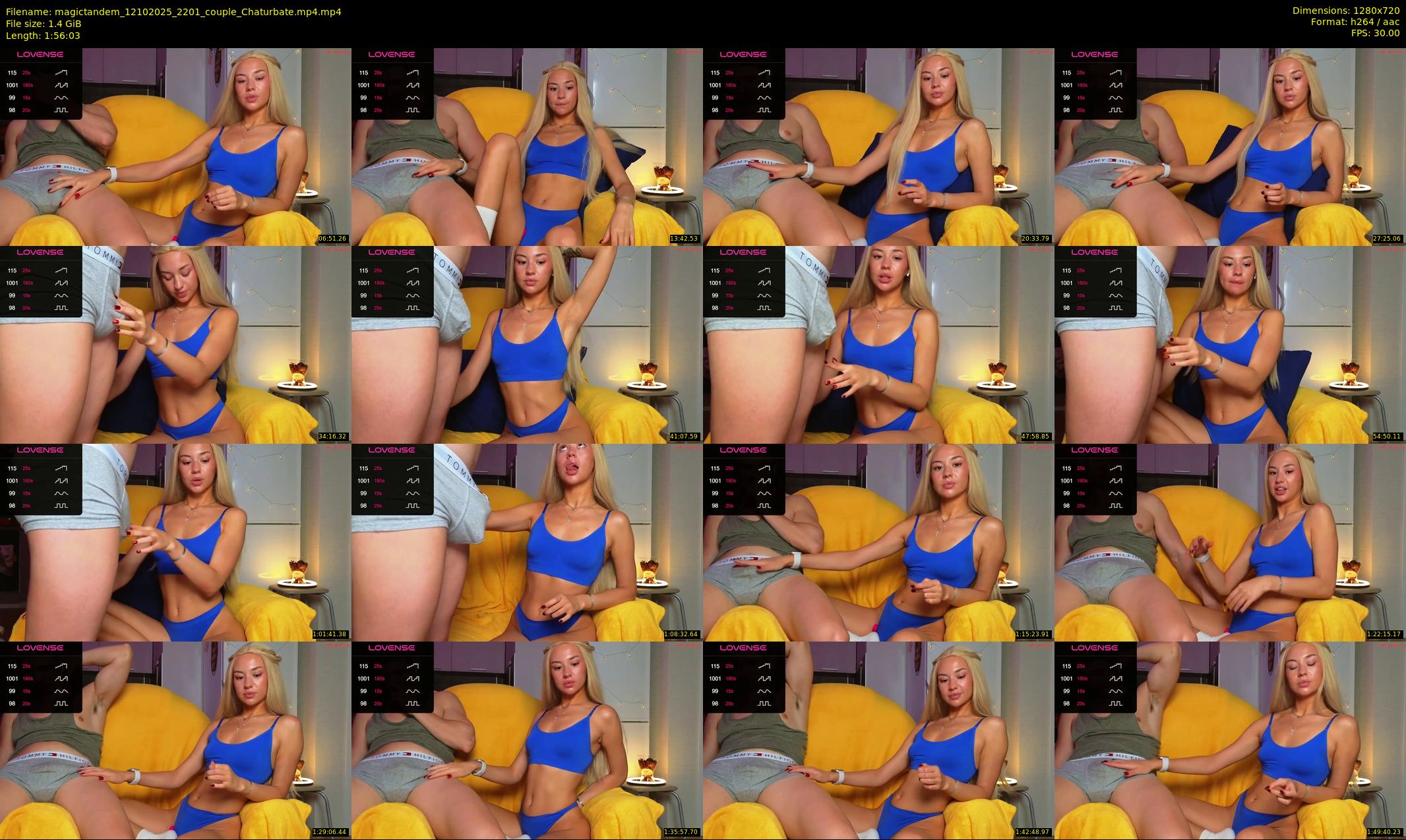 magictandem — 117 minute Chaturbate couple cam show recording, 720p, Oct 12, 2025