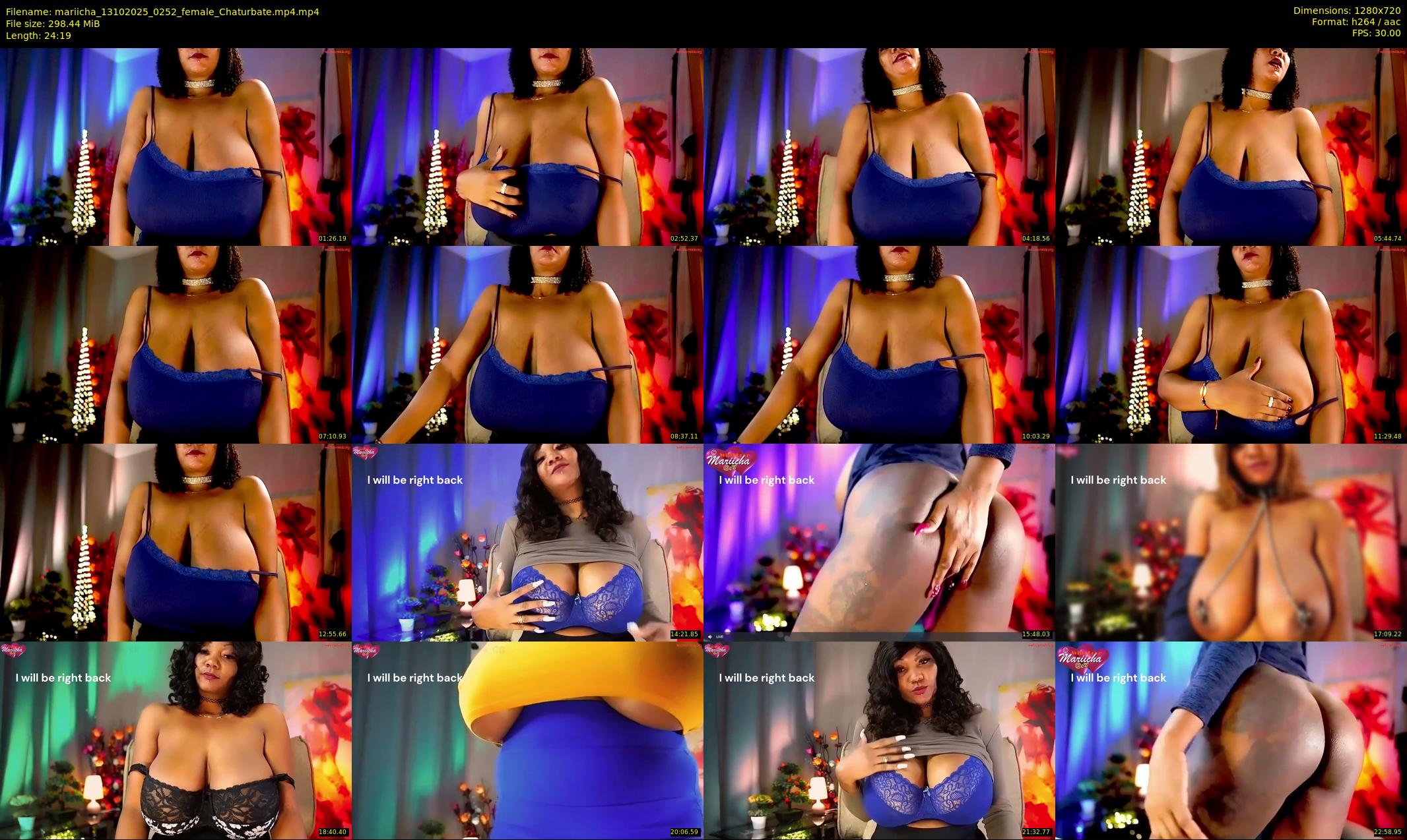 mariicha — 25 minute Chaturbate female cam show recording, 720p, Oct 13, 2025