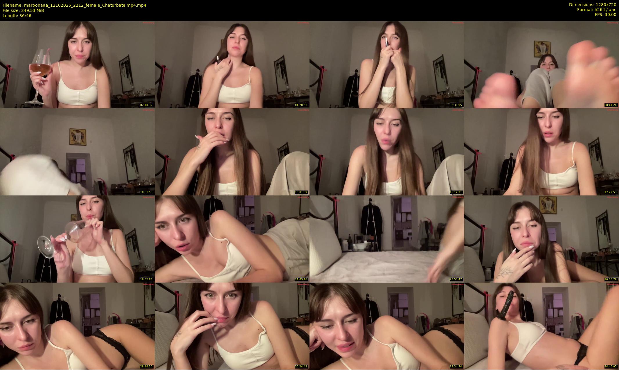 maroonaaa — 37 minute Chaturbate female cam show recording, 720p, Oct 12, 2025