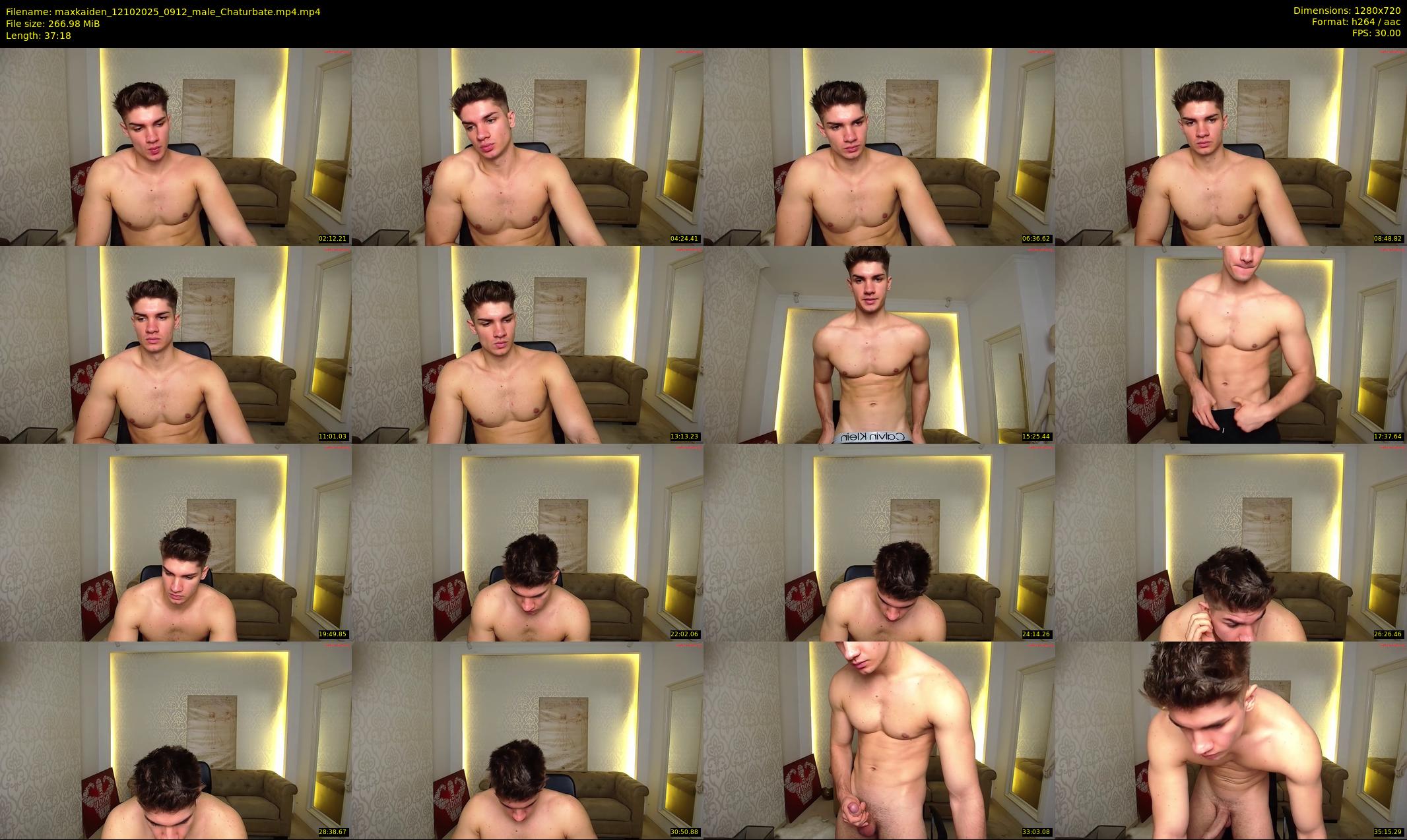 maxkaiden — 38 minute Chaturbate male cam show recording, 720p, Oct 12, 2025