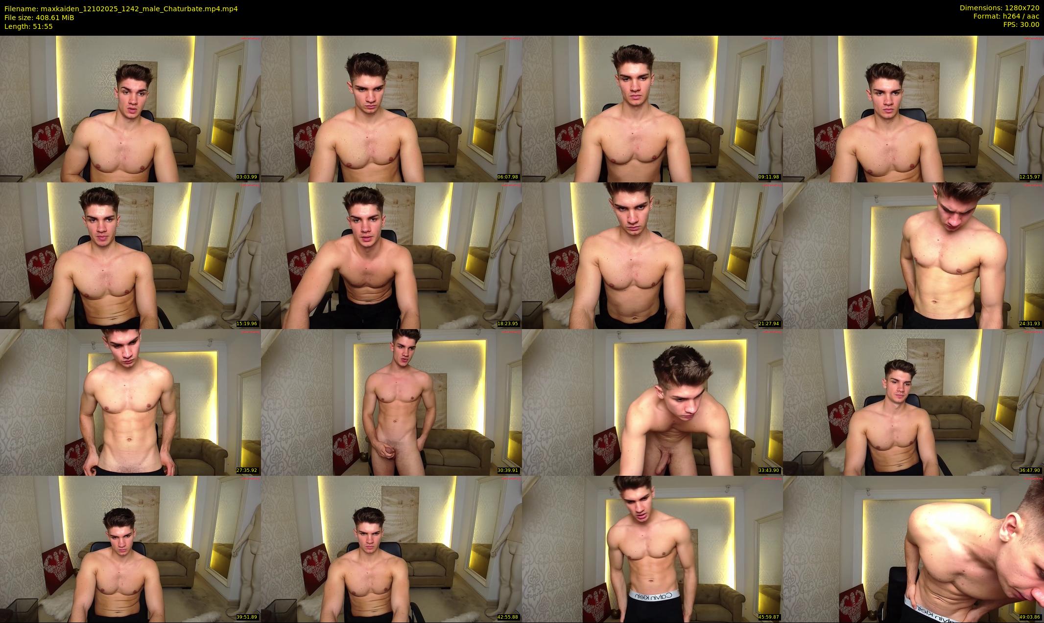 maxkaiden — 52 minute Chaturbate male cam show recording, 720p, Oct 12, 2025