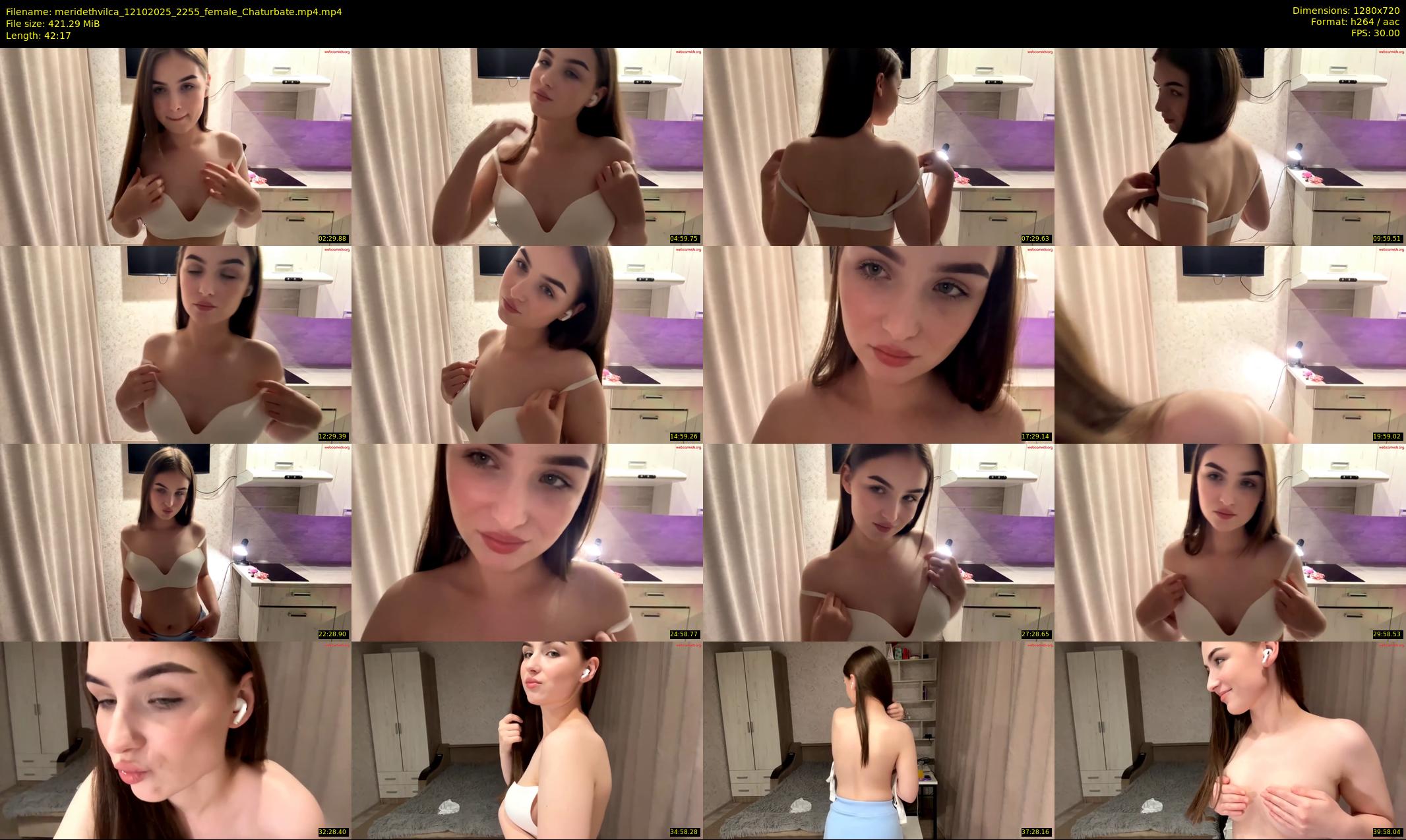 meridethvilca — 43 minute Chaturbate female cam show recording, 720p, Oct 12, 2025